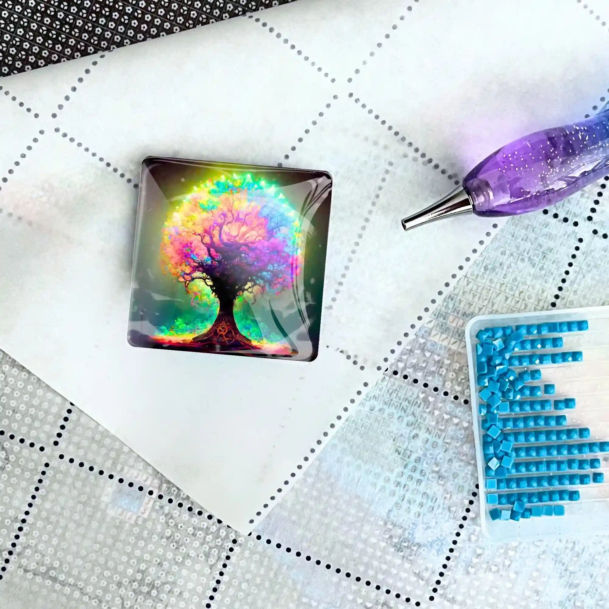 Cover Minder - Colorful lightning Tree - Image 2