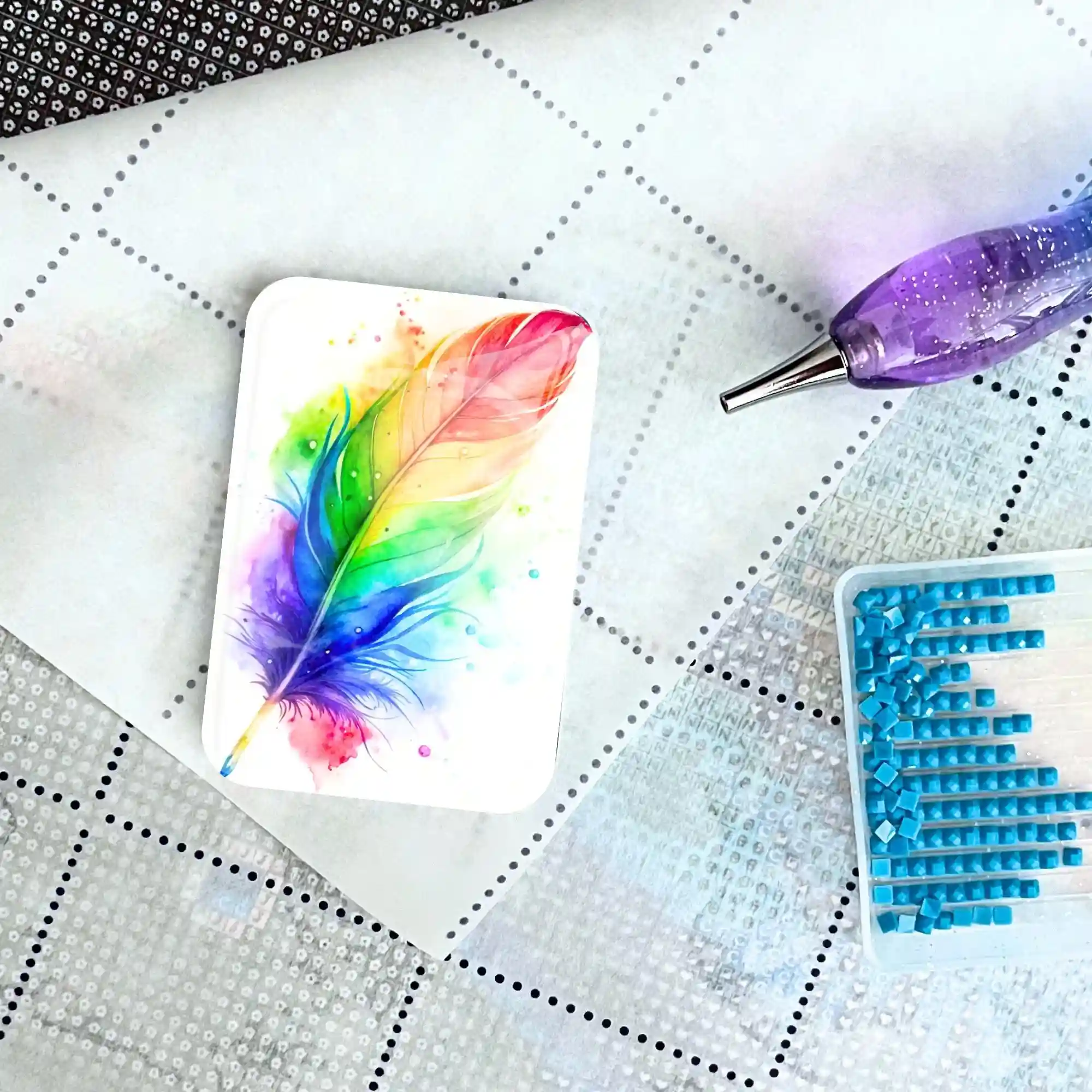 Cover Minder - Rainbow Feather - Image 2