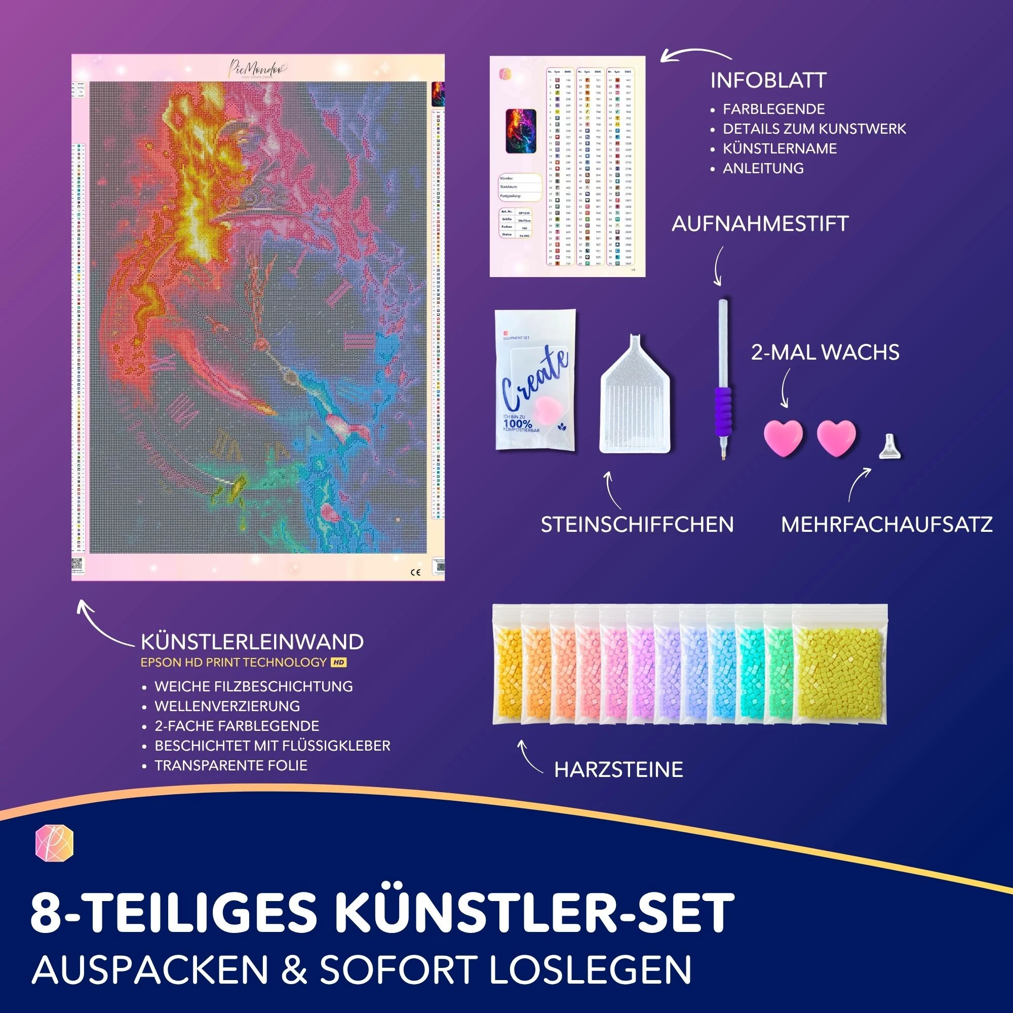 Diamond Painting 100 Farben Special - Time of magic Moments - Image 4