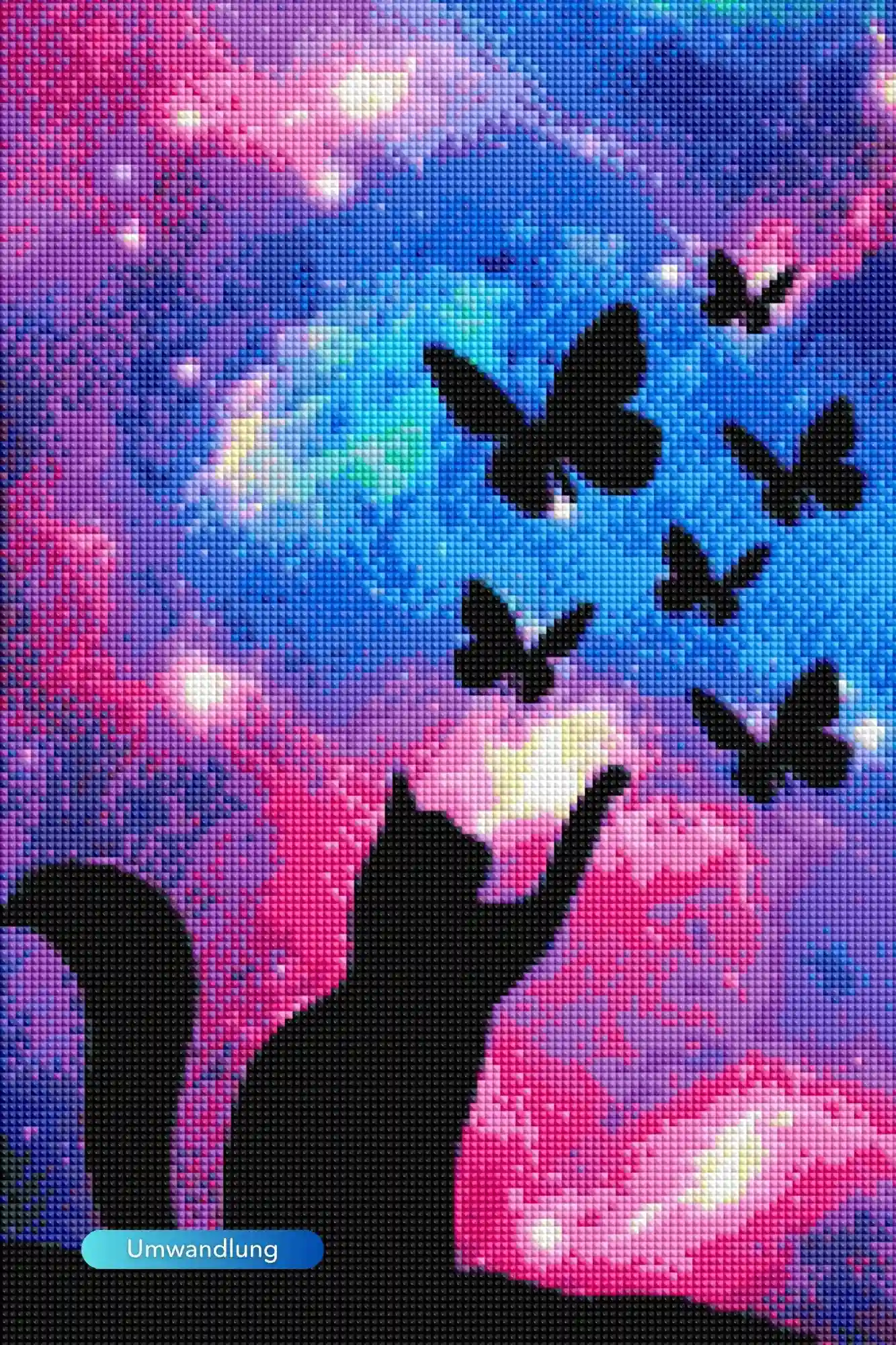 Diamond Painting Leuchtbild Special - Touch the Butterflies - Image 2