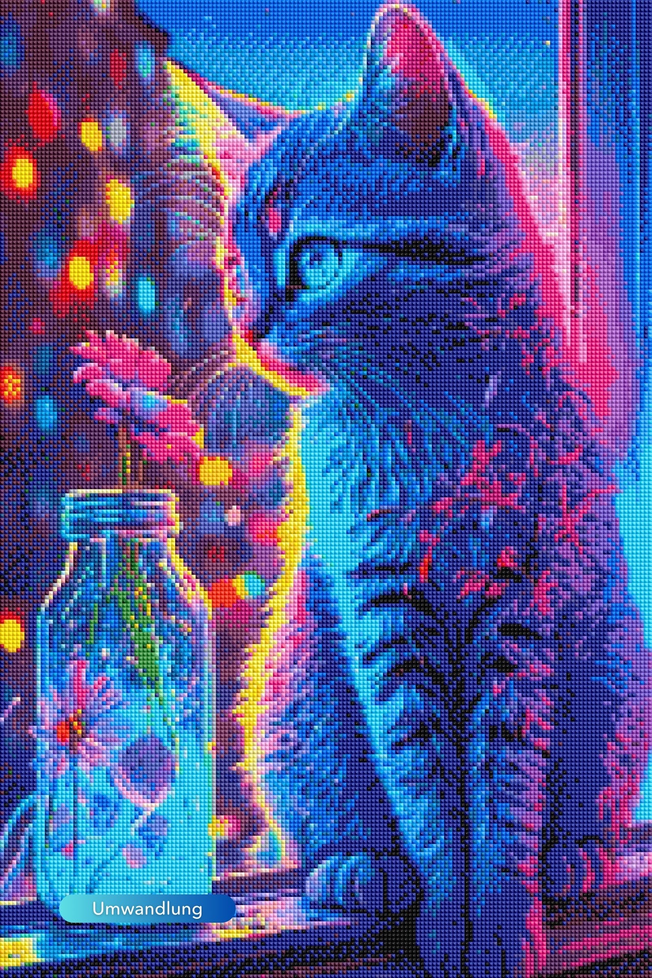 Diamond Painting AB Special - Little Cat of Flowers - Image 2