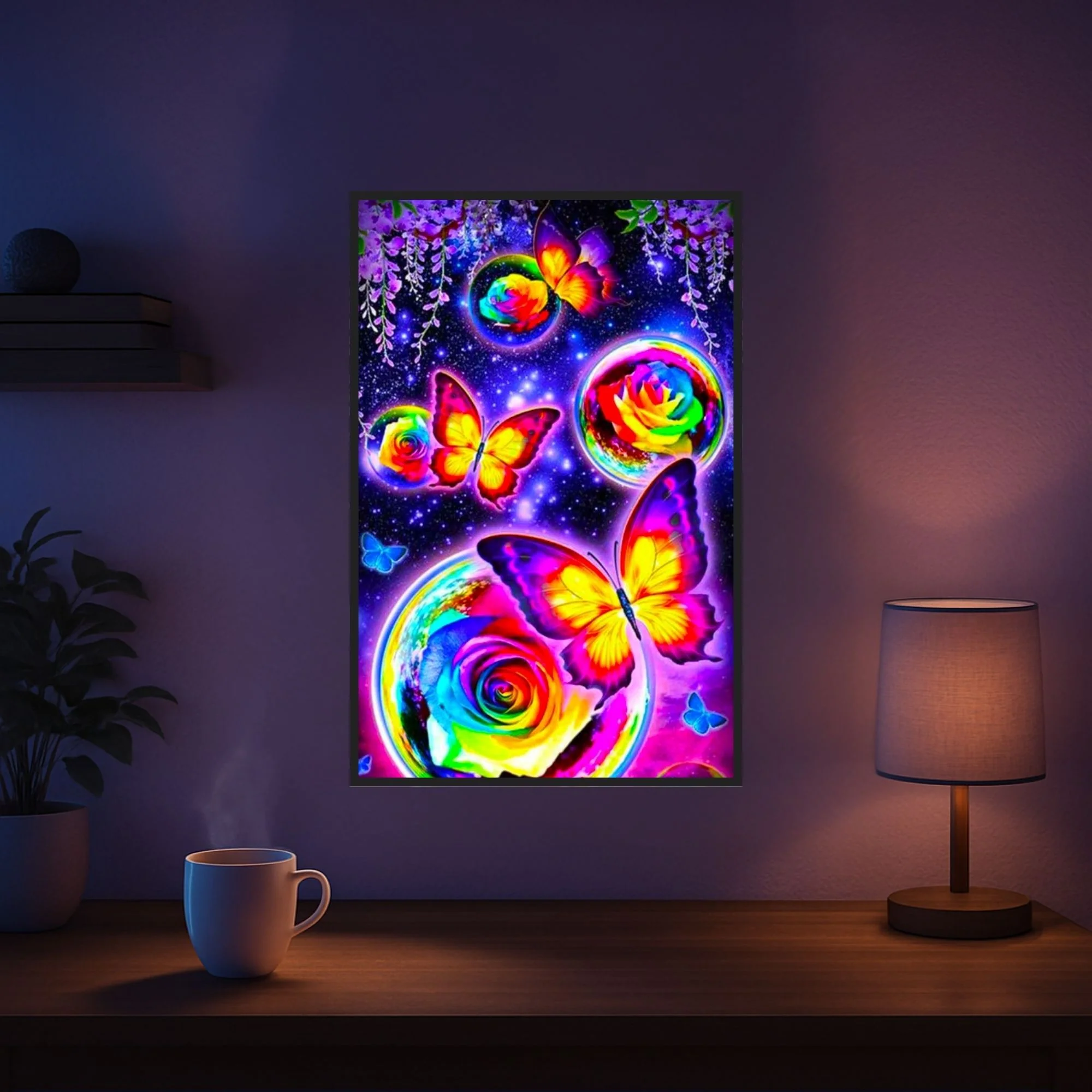Diamond Painting AB Special - Schmetterlingstanz im Mondschein - Image 5