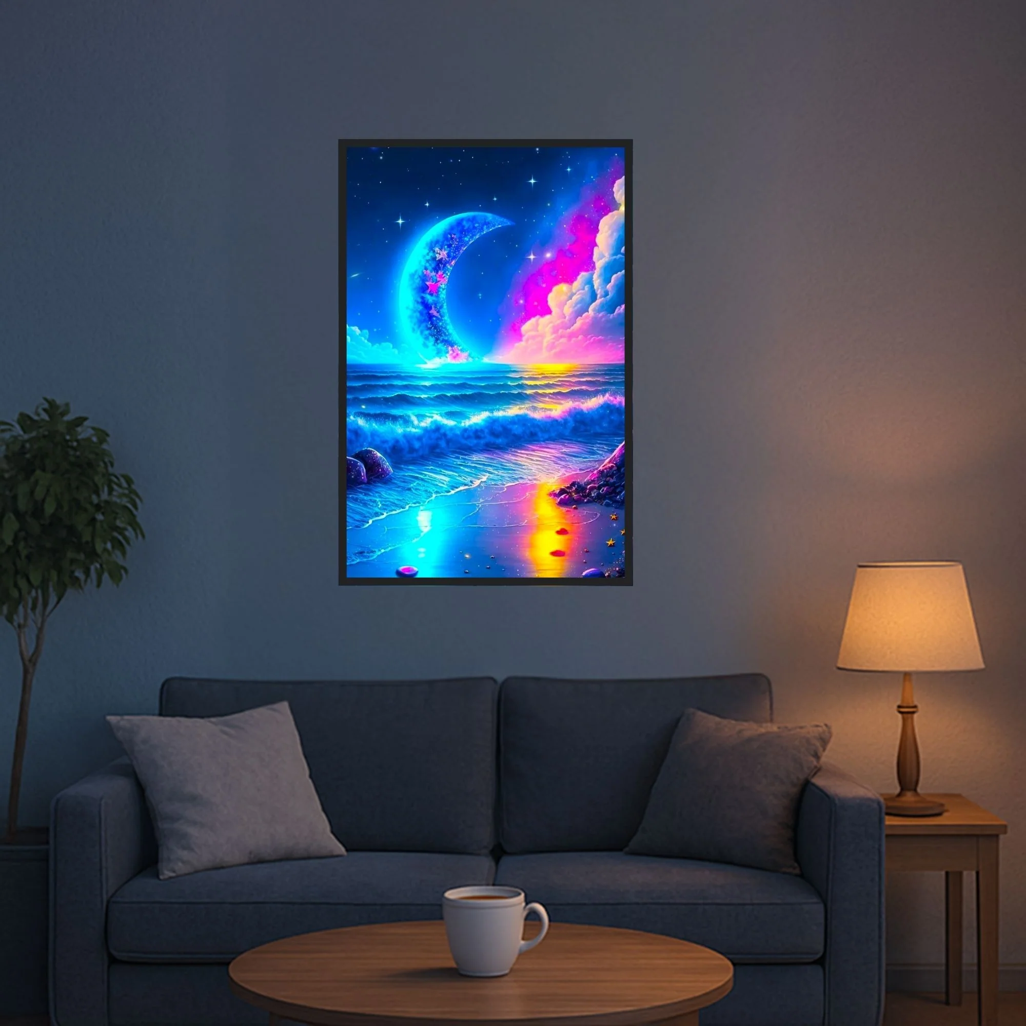Diamond Painting AB Special - Strand im Mondschein - Image 5