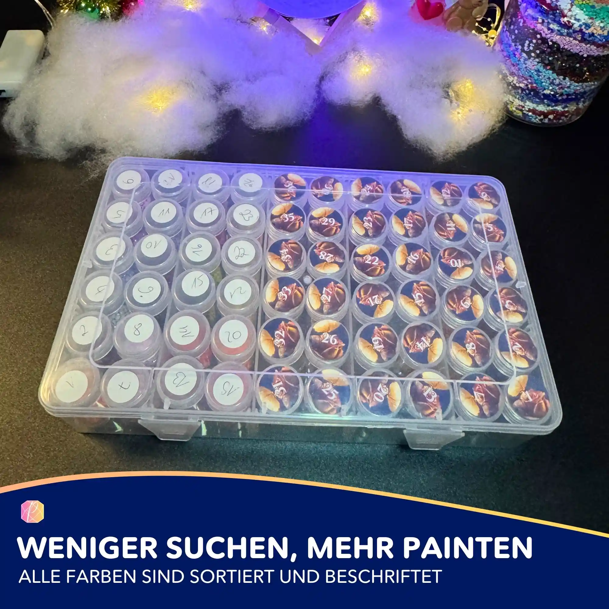 Diamond Painting Aufbewahrungsbox / 60 Dosen - Image 6
