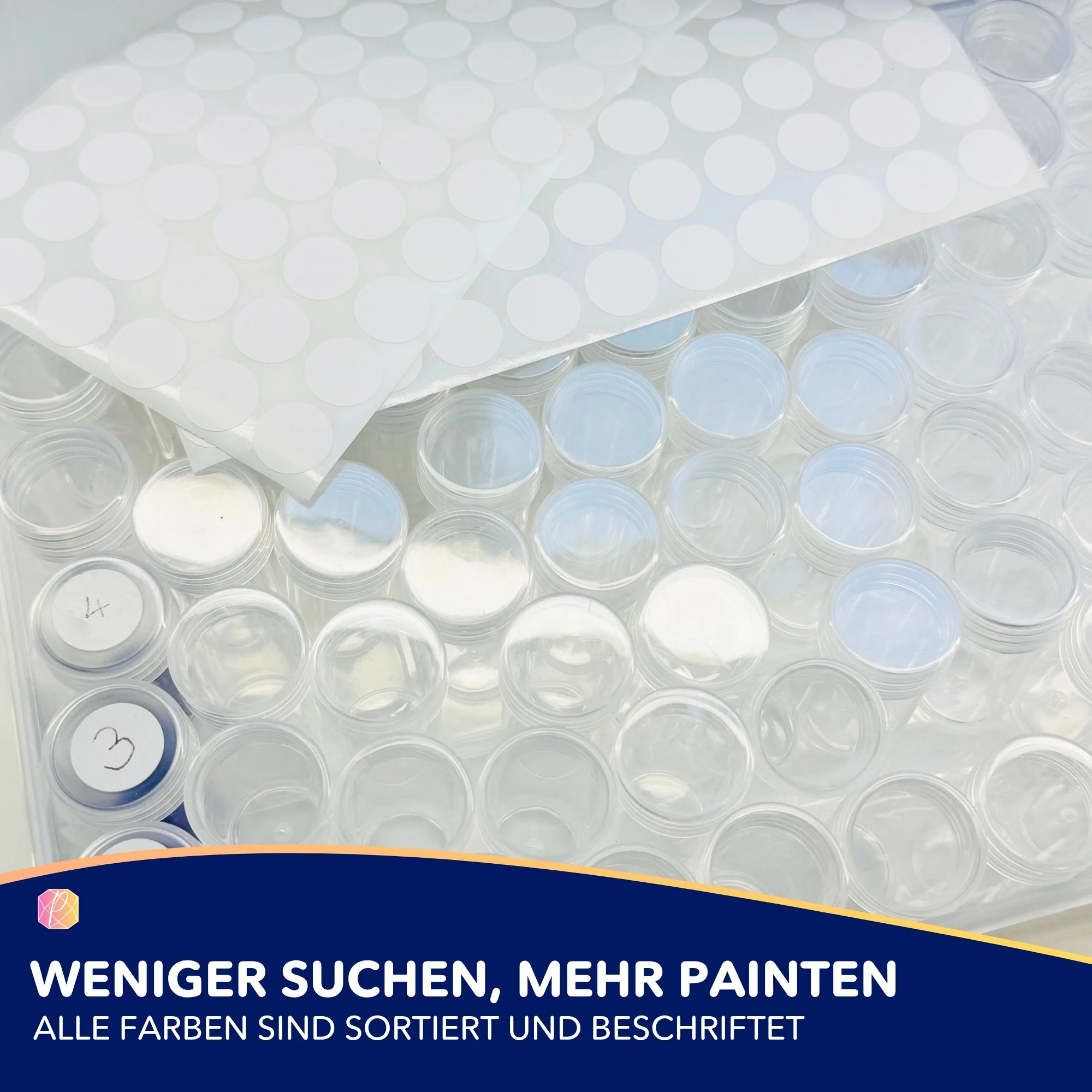 Diamond Painting Aufbewahrungsbox / 80 Dosen - Image 3