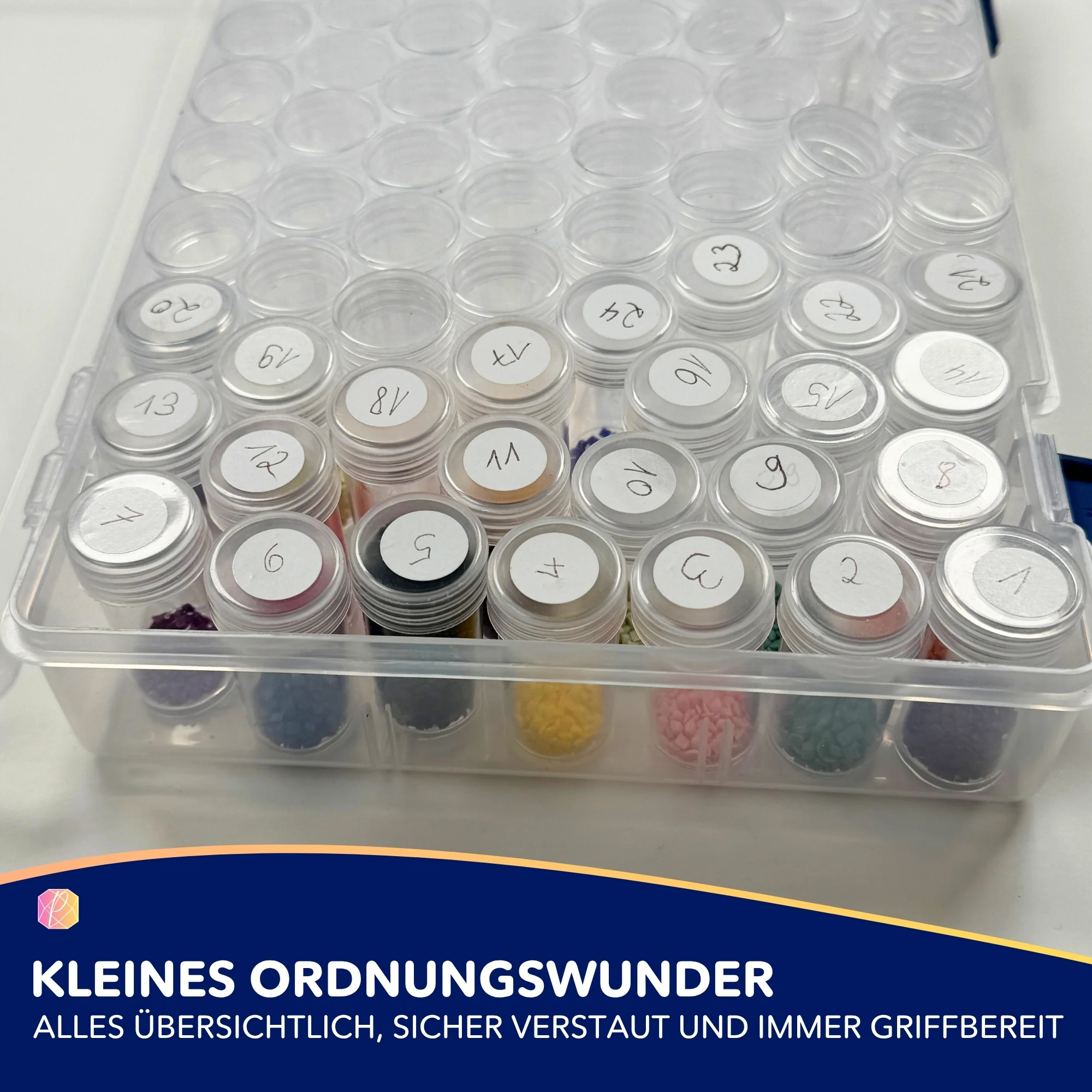 Diamond Painting Aufbewahrungsbox / 80 Dosen - Image 4