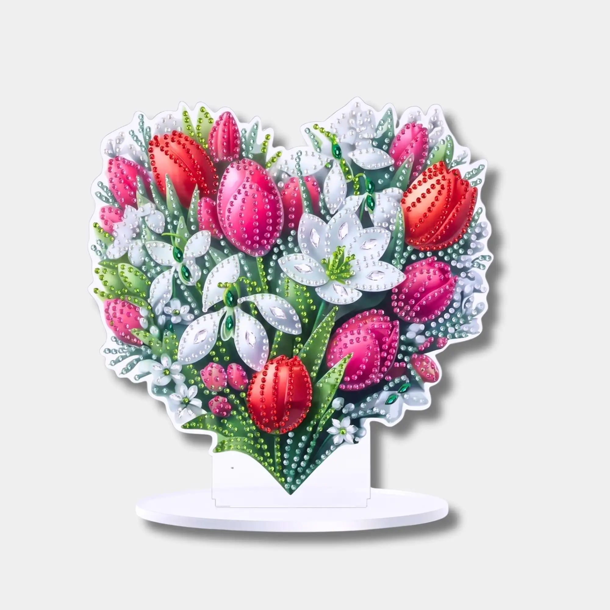 Diamond Painting Aufsteller Blumenherz - Muttertag