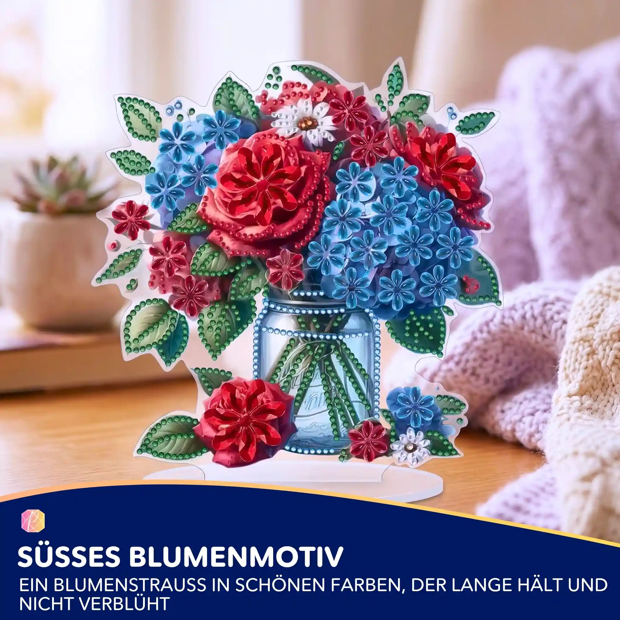 Diamond Painting Aufsteller Blumenstrauß - Muttertag - Image 4