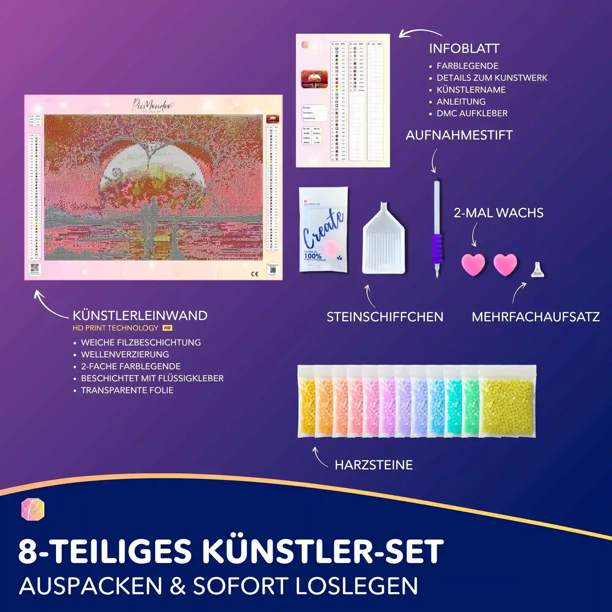 Diamond Painting - Baum der Liebe - Image 3