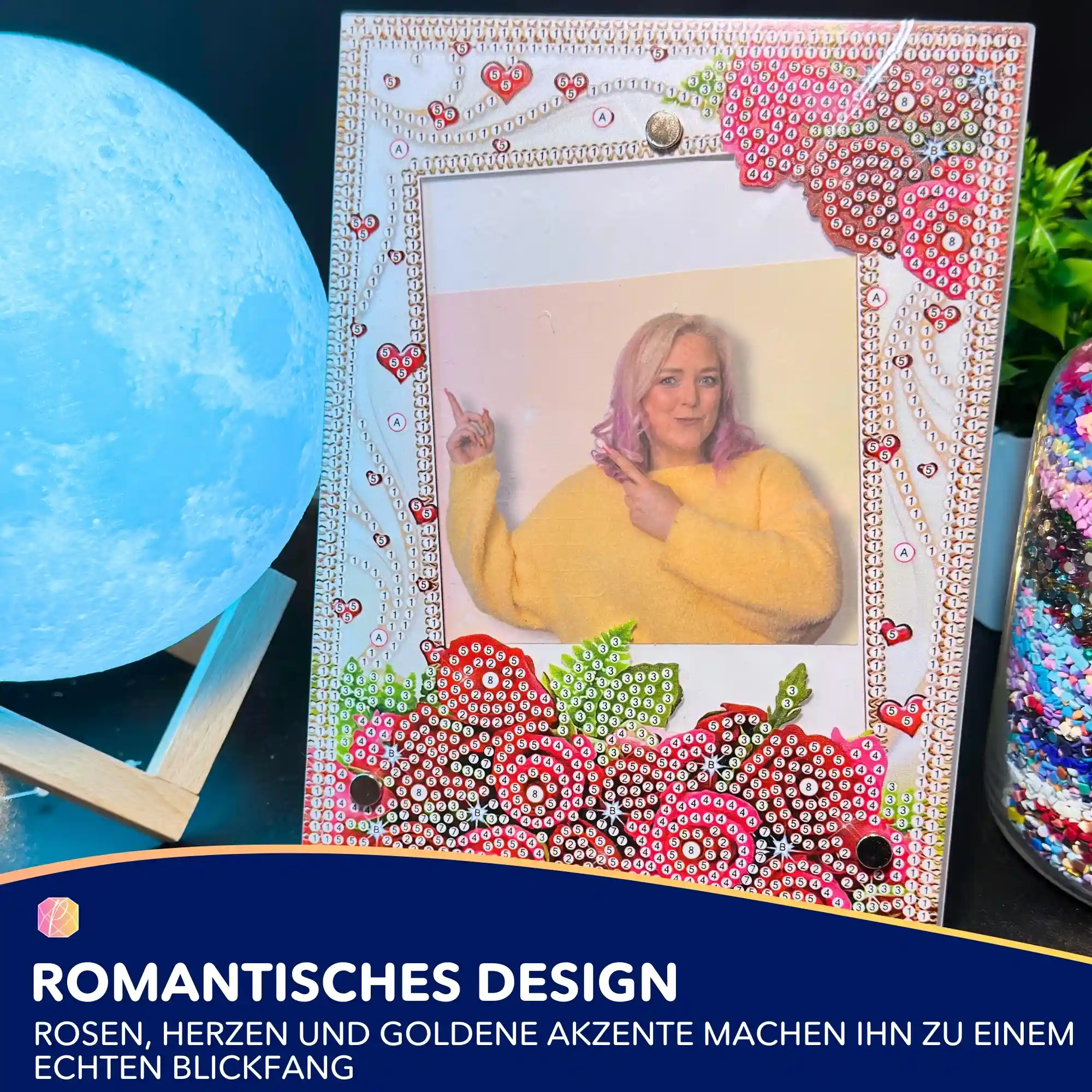 Diamond Painting Bilderrahmen "Love" - Image 3