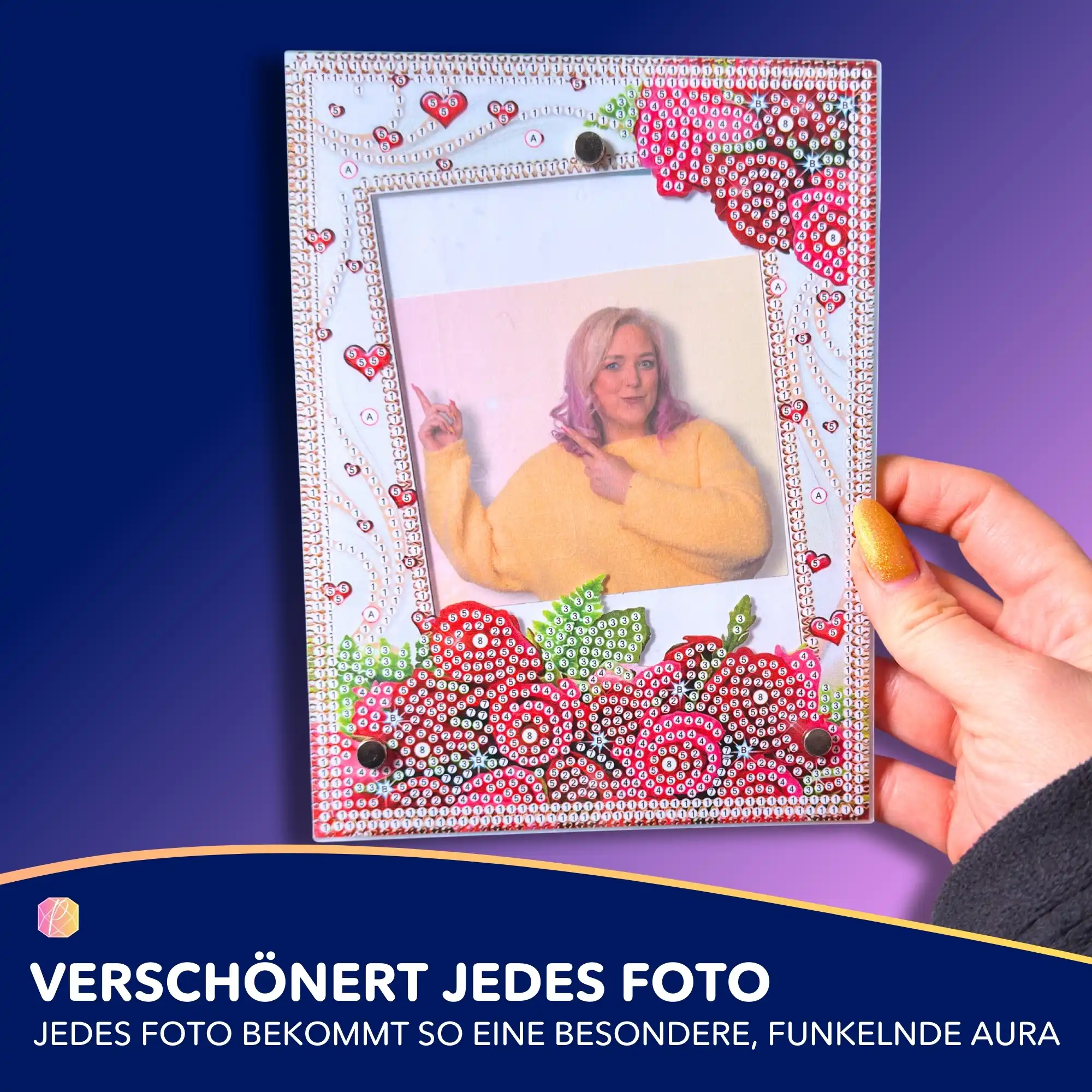 Diamond Painting Bilderrahmen "Love" - Image 5