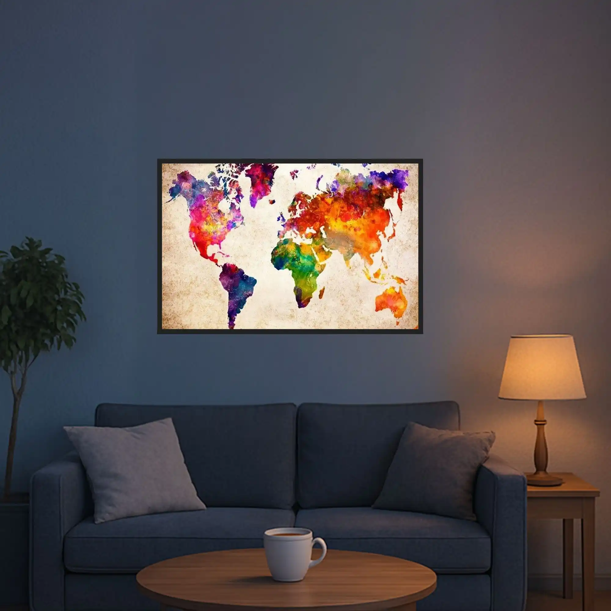 Diamond Painting - Bunte Weltkarte - Image 5