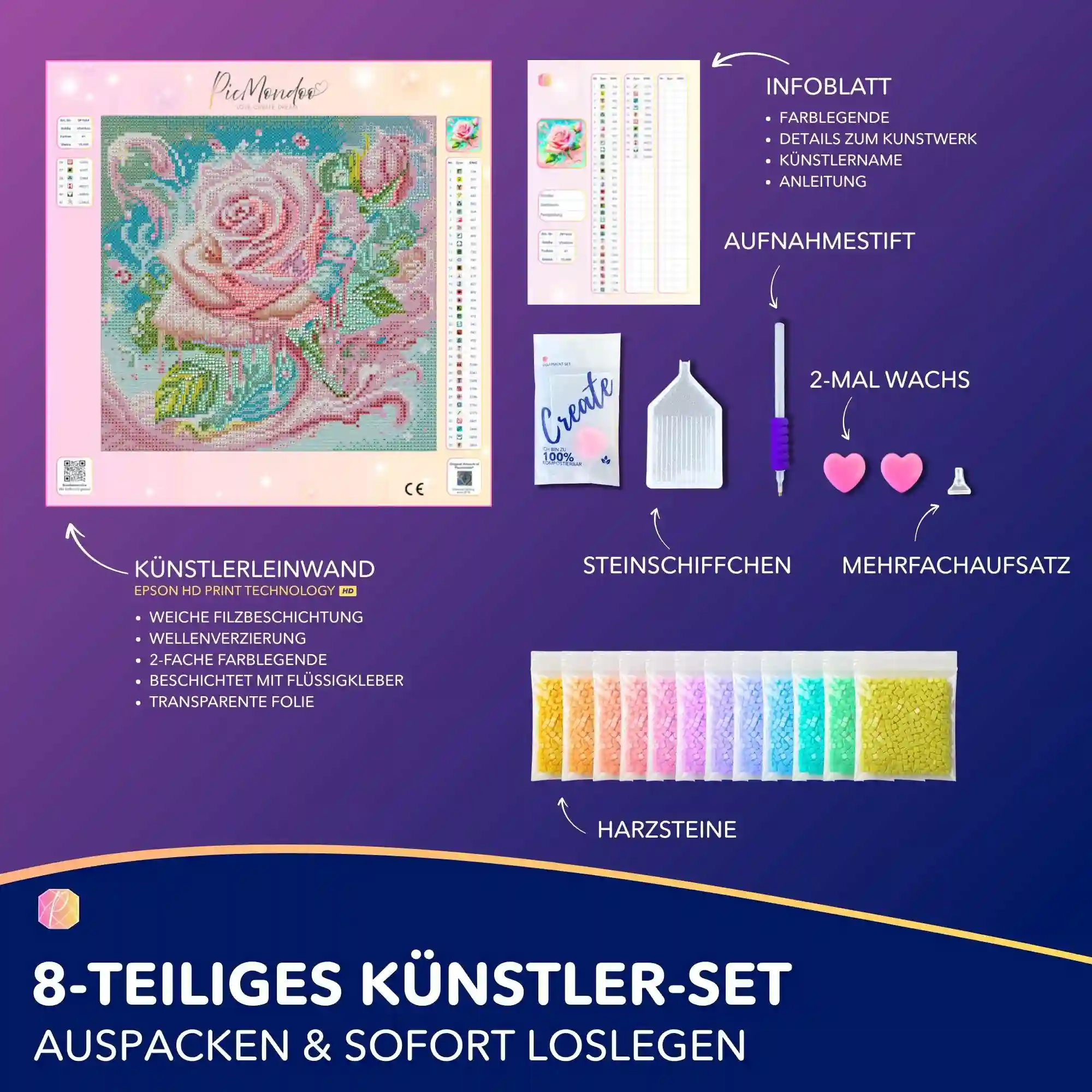 Diamond Painting - Candy Rose - Image 3