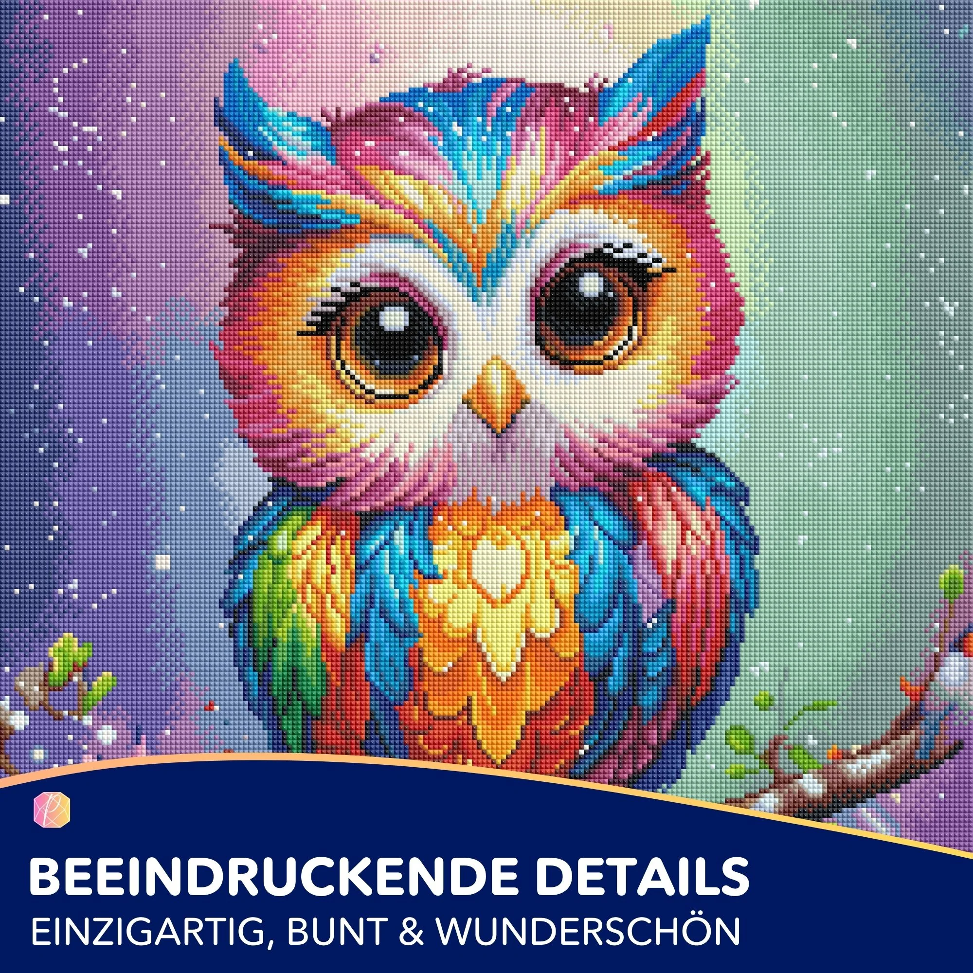 Diamond Painting Fairydust Special - Eule Fridolin - Image 2