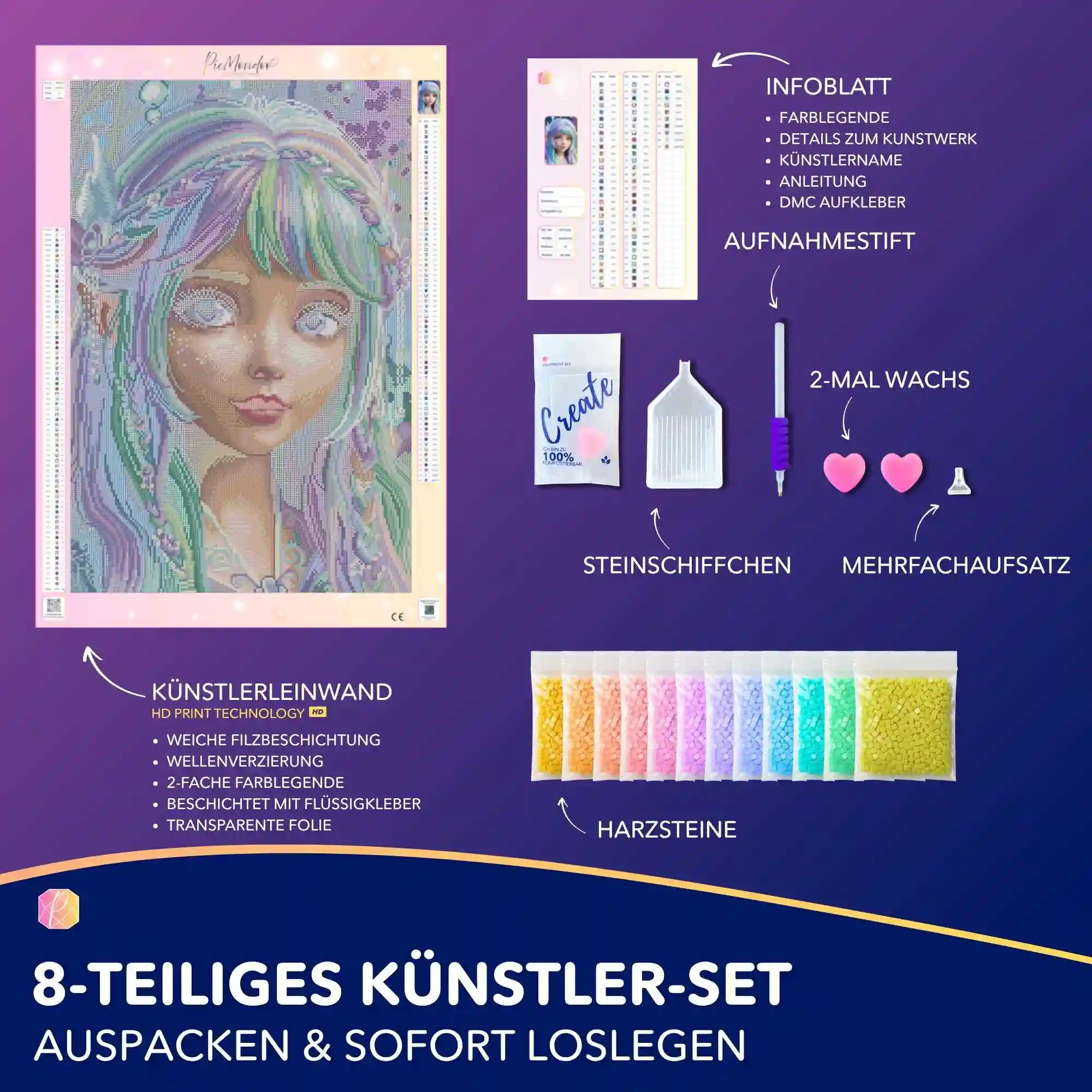 Diamond Painting - Feenprinzessin Elara - Image 3