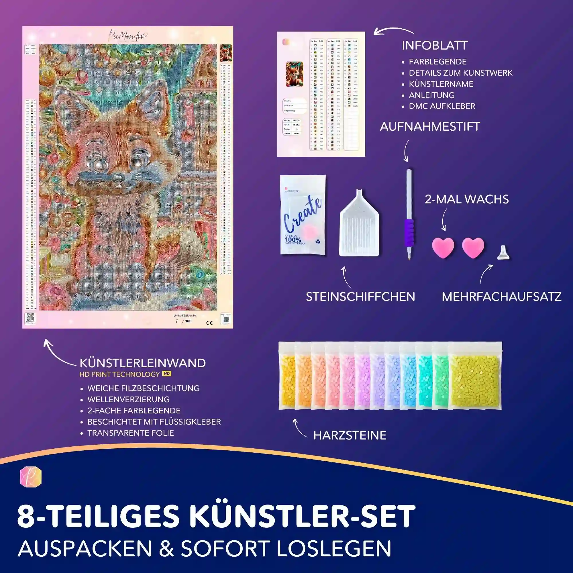 Diamond Painting - Foxy "Limited Edition" - Image 3