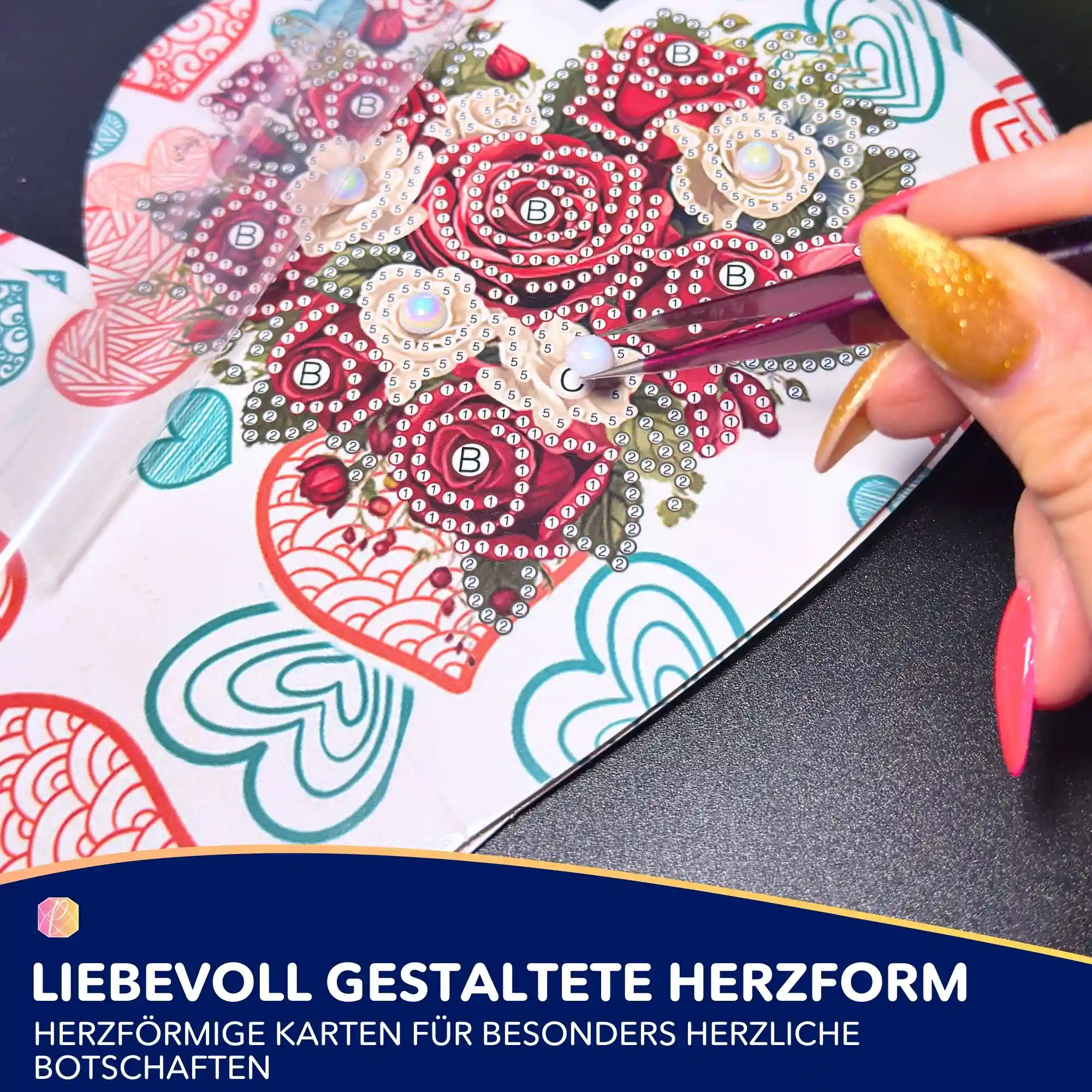 Diamond Painting Geschenkkarten Liebe - Image 4