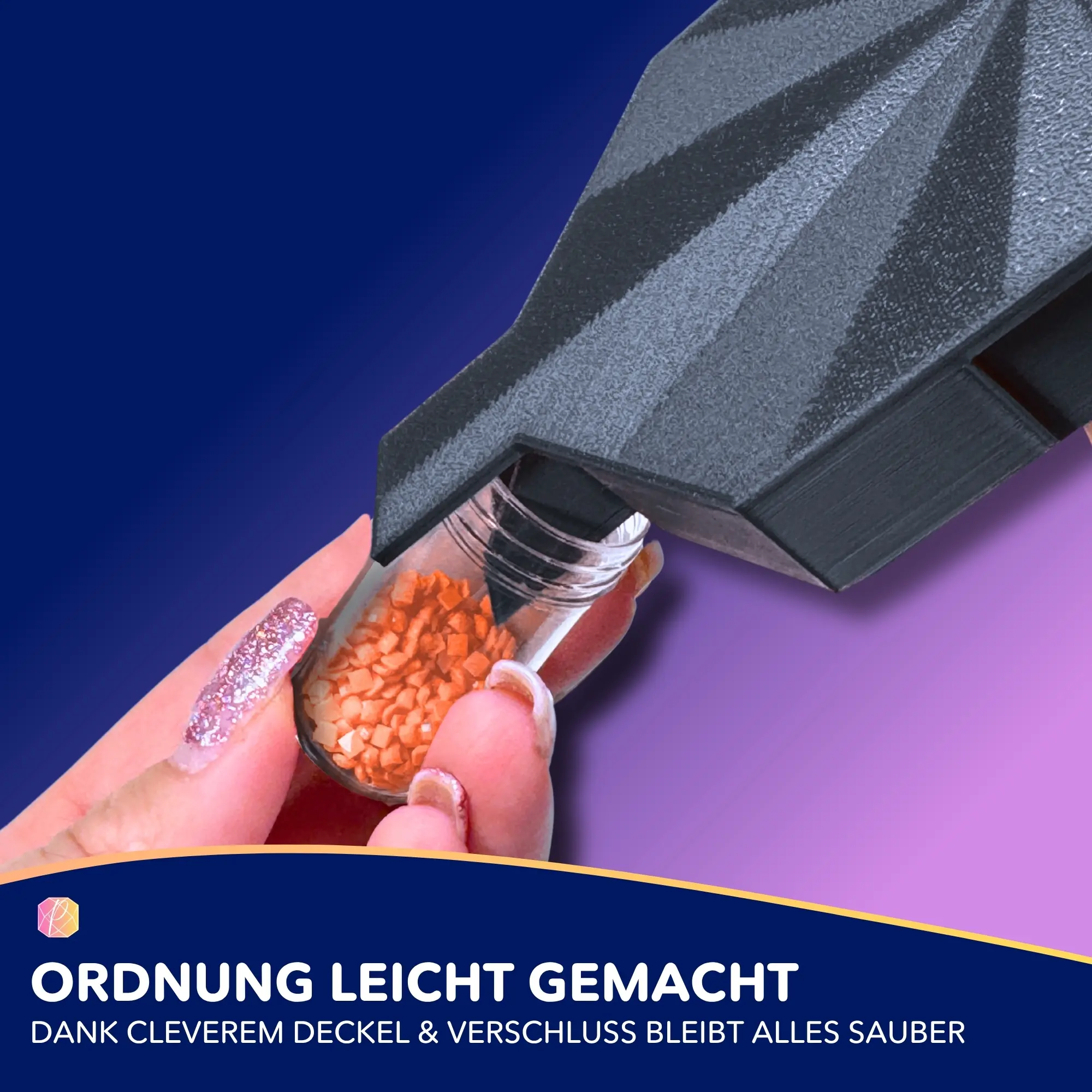 Diamond Painting Glitzerschiffchen - Schwarz - Image 5