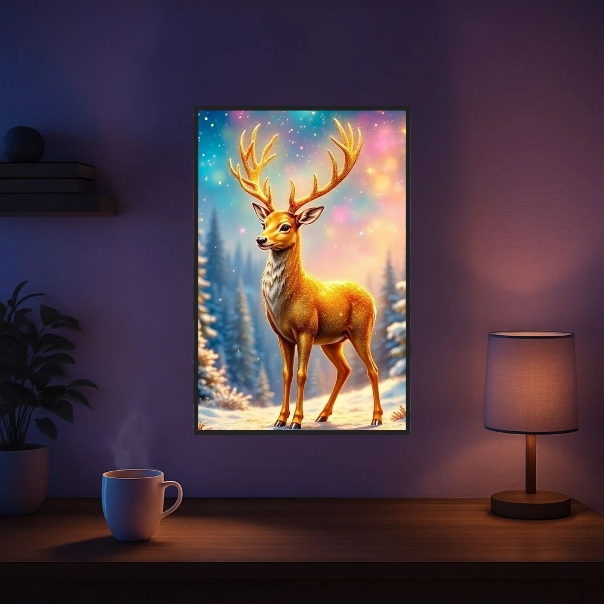 Diamond Painting - Golden Hirsch - Image 5