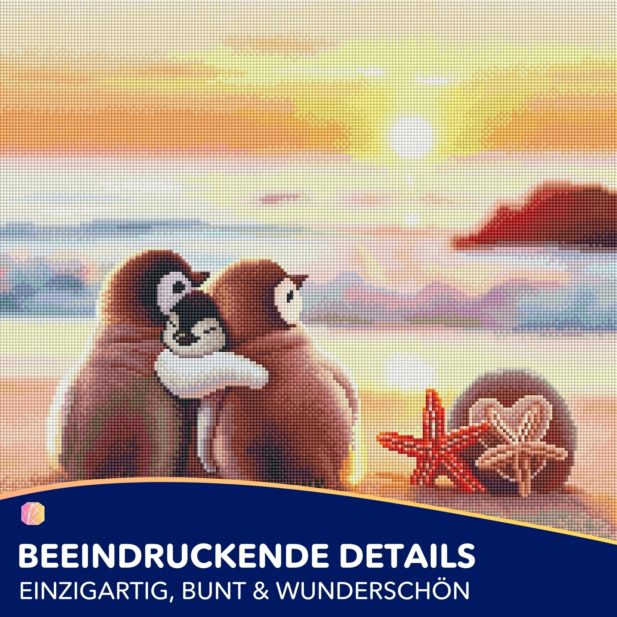 Diamond Painting - Happy Family am Strand - Image 2
