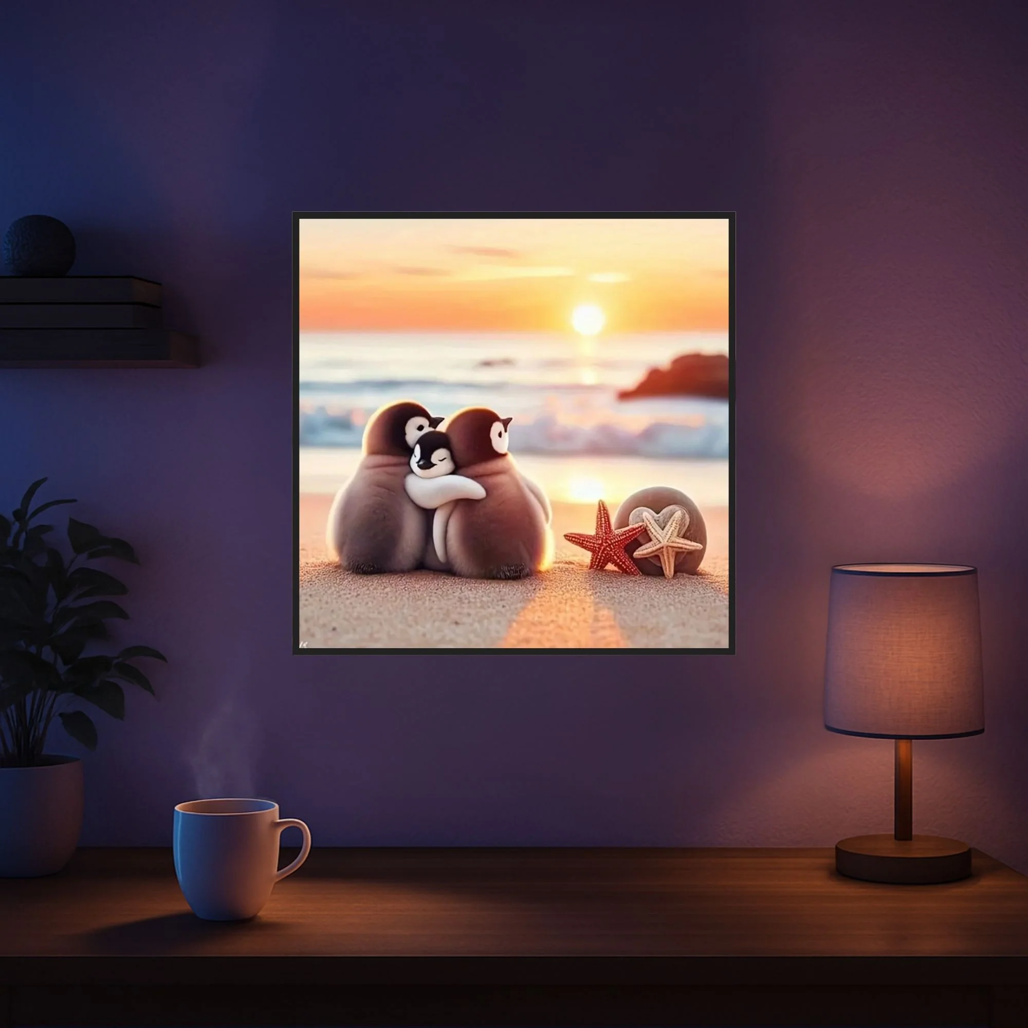 Diamond Painting - Happy Family am Strand - Image 5