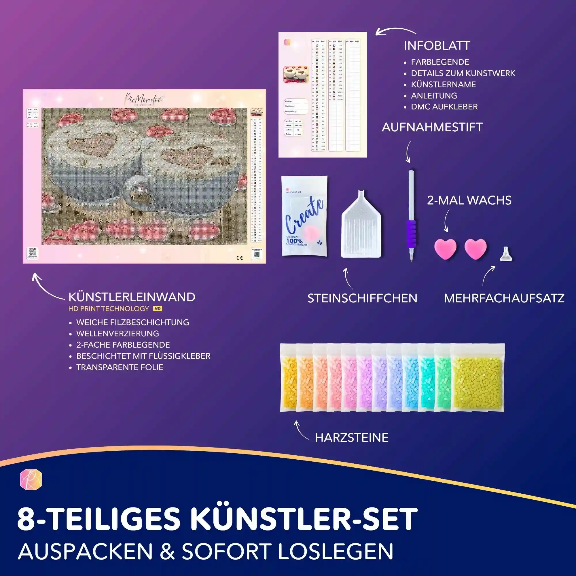 Diamond Painting - Kaffeeliebe - Image 3