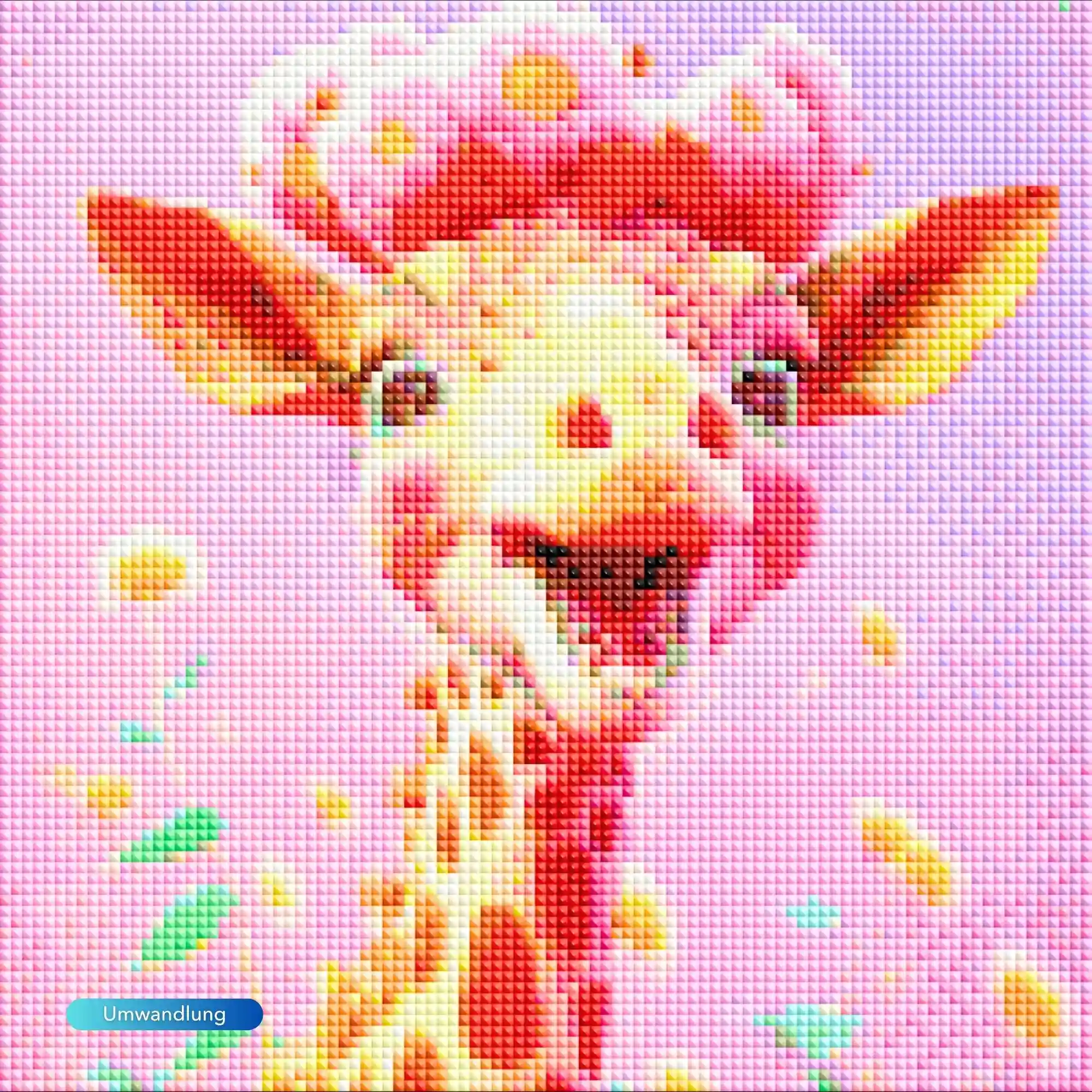 Diamond Painting Kids - Fröhliche Giraffe - Image 2