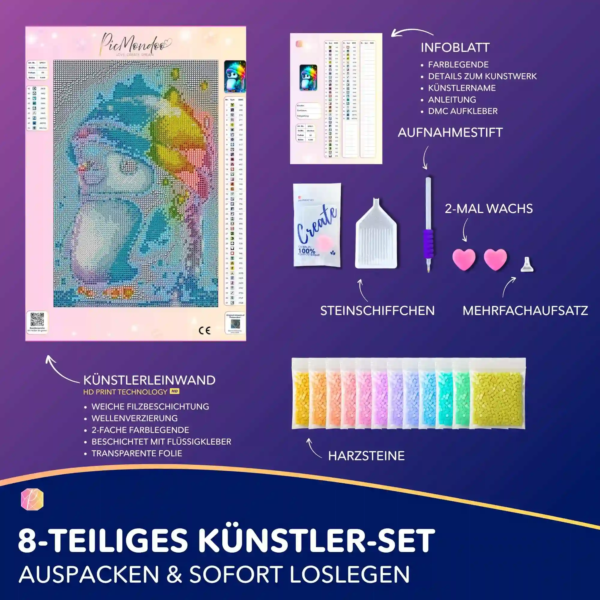 Diamond Painting Kids - Kleiner Pinguin - Image 3