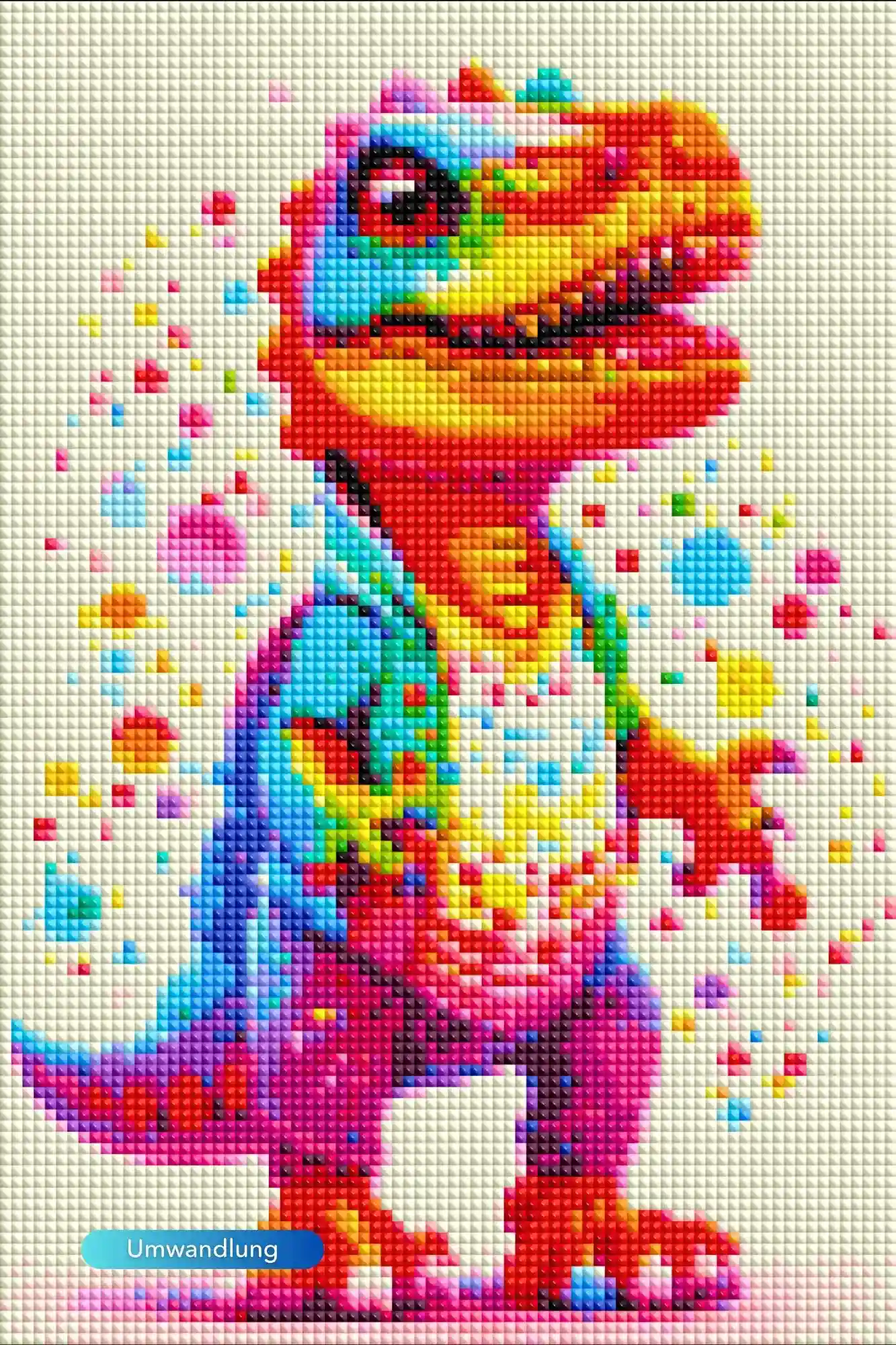 Diamond Painting Kids - Kunterbunter Dinosaurier - Image 2