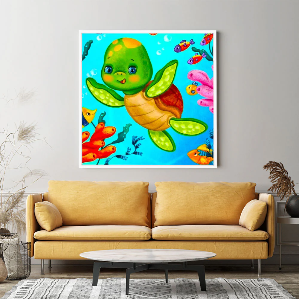 Diamond Painting Kids - Wasserschildkröte - Image 3