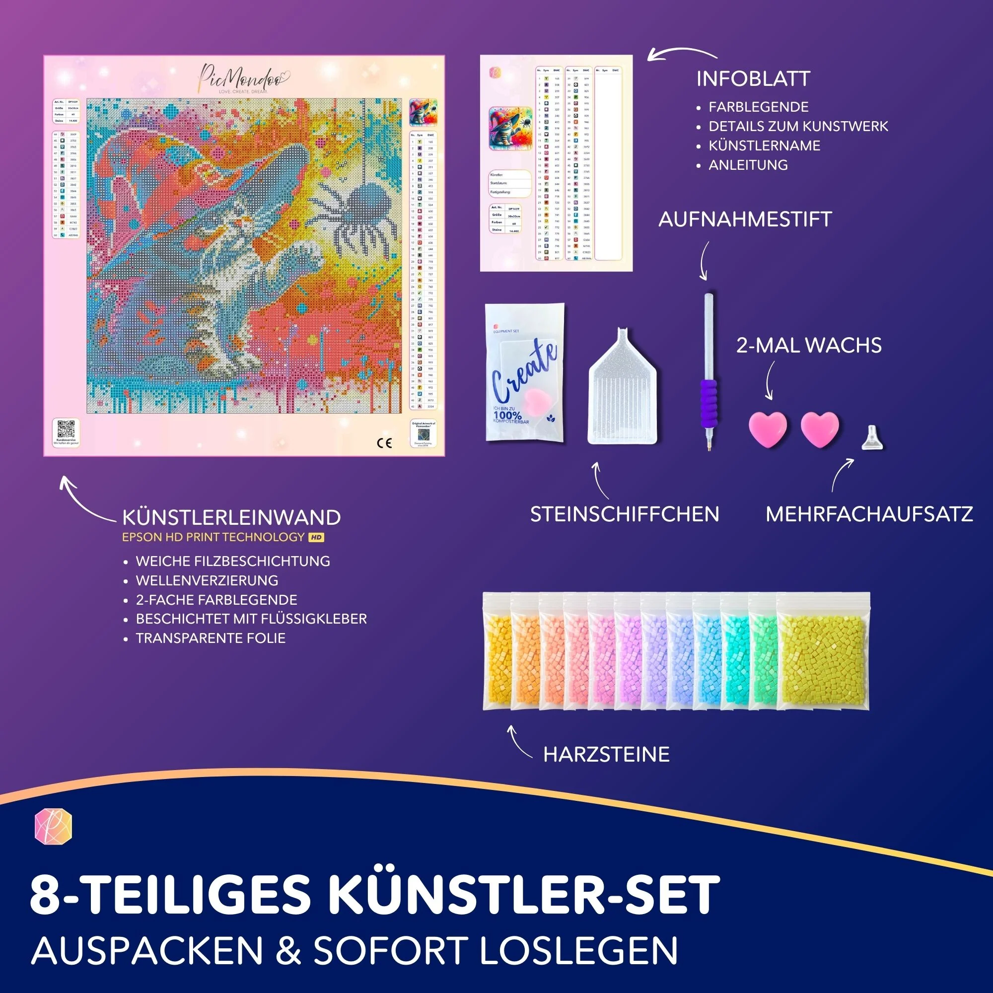 Diamond Painting - Kitty Cat die Zauberkatze - Image 4