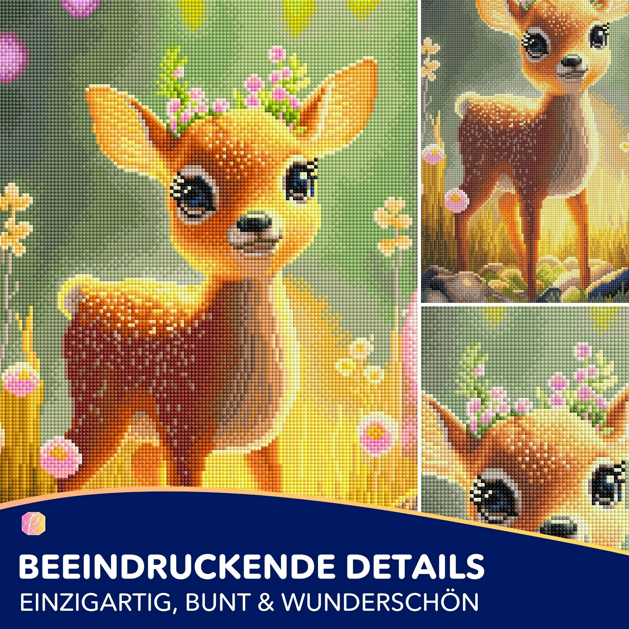 Diamond Painting - Kleines Rehkitz Anabell "Limited Edition" - Image 2