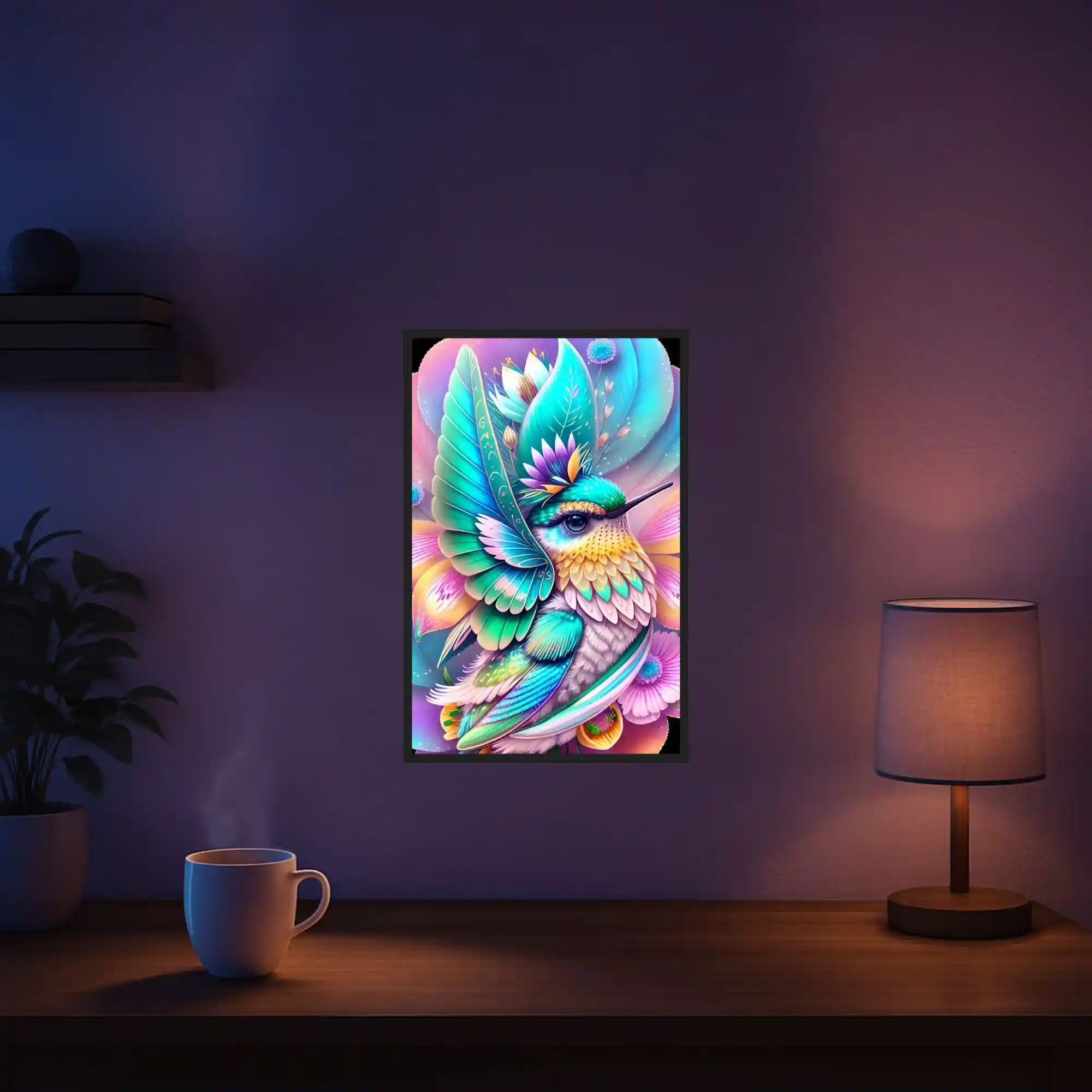 Diamond Painting - Kolibri im Blütenkelch - Image 5