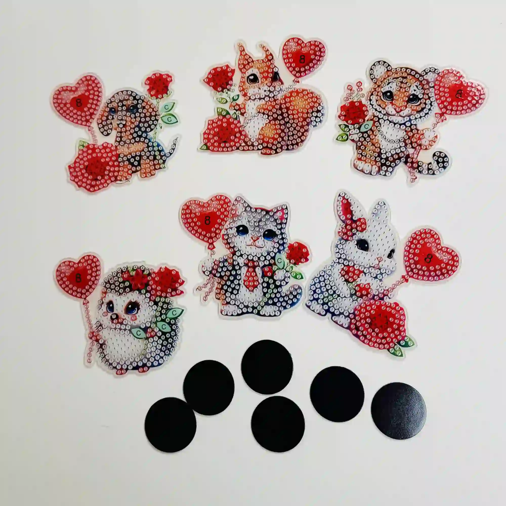 Diamond Painting Kühlschrankmagnete - Süße Tiere - Image 5