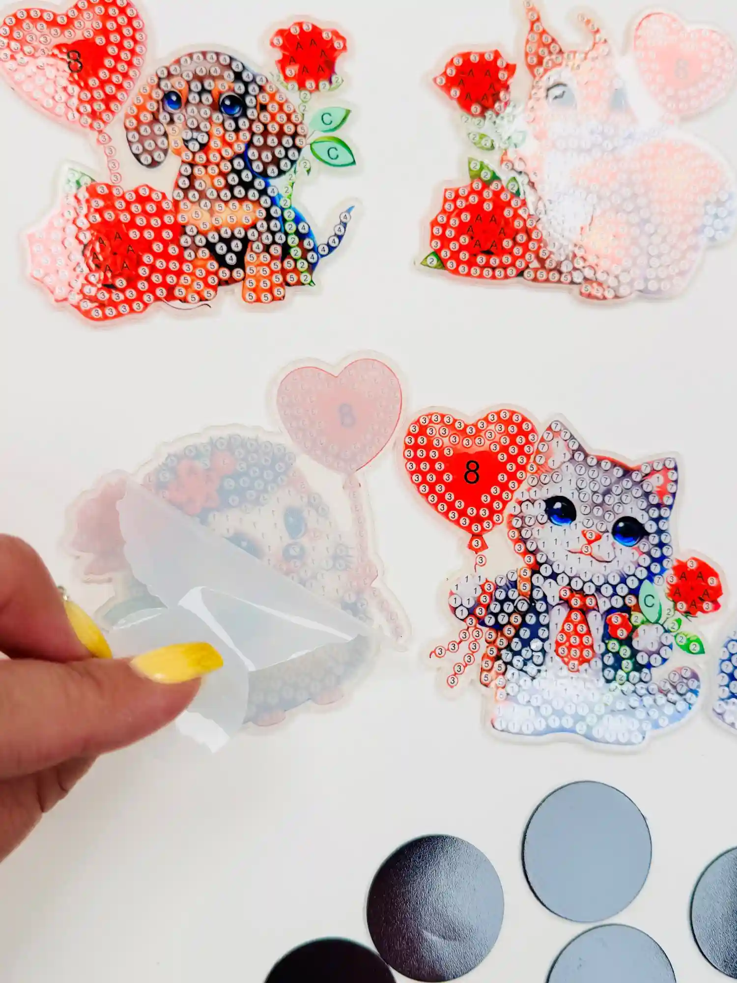 Diamond Painting Kühlschrankmagnete - Süße Tiere - Image 6