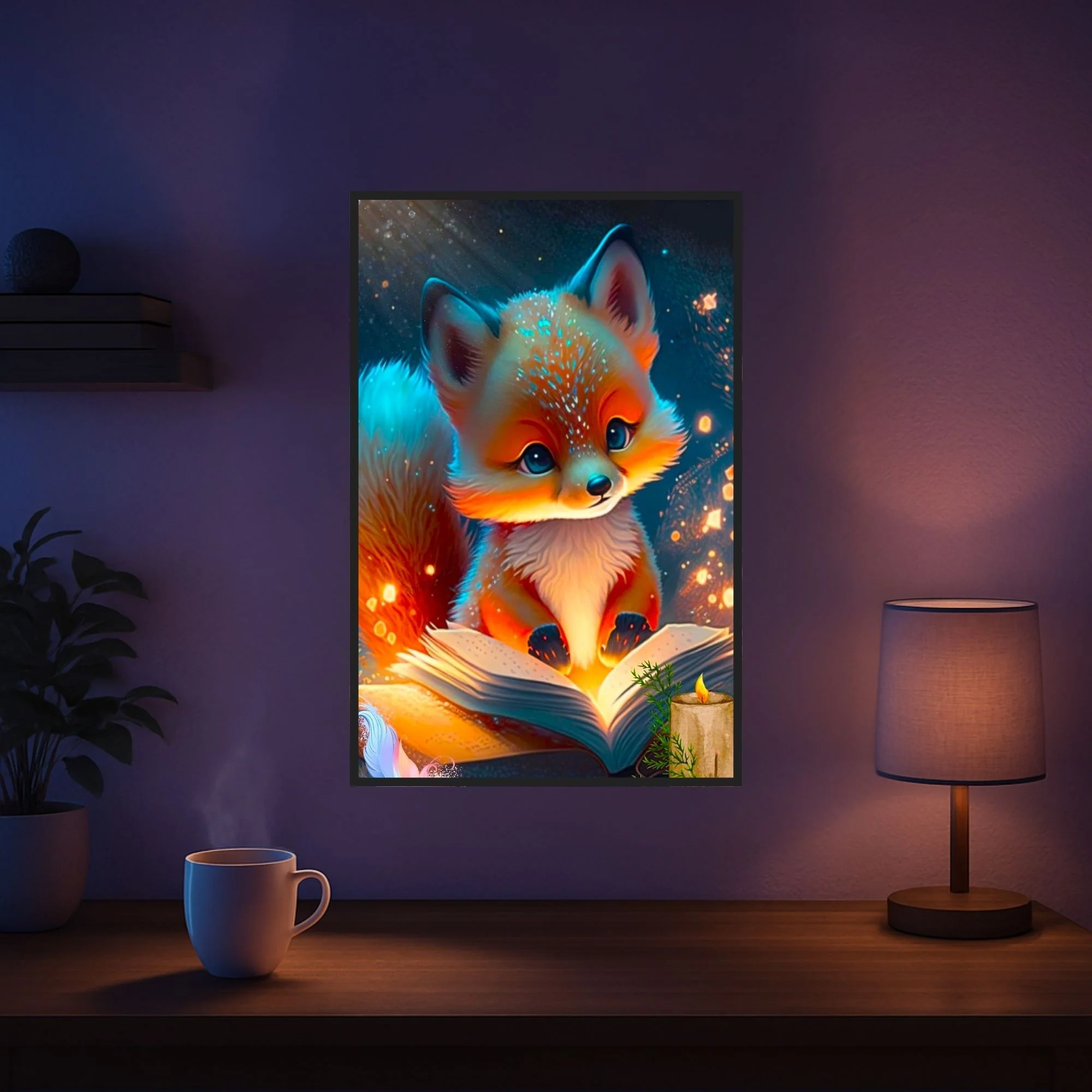 Diamond Painting - Lesestunde im Fuchswald "Limited Edition" - Image 5