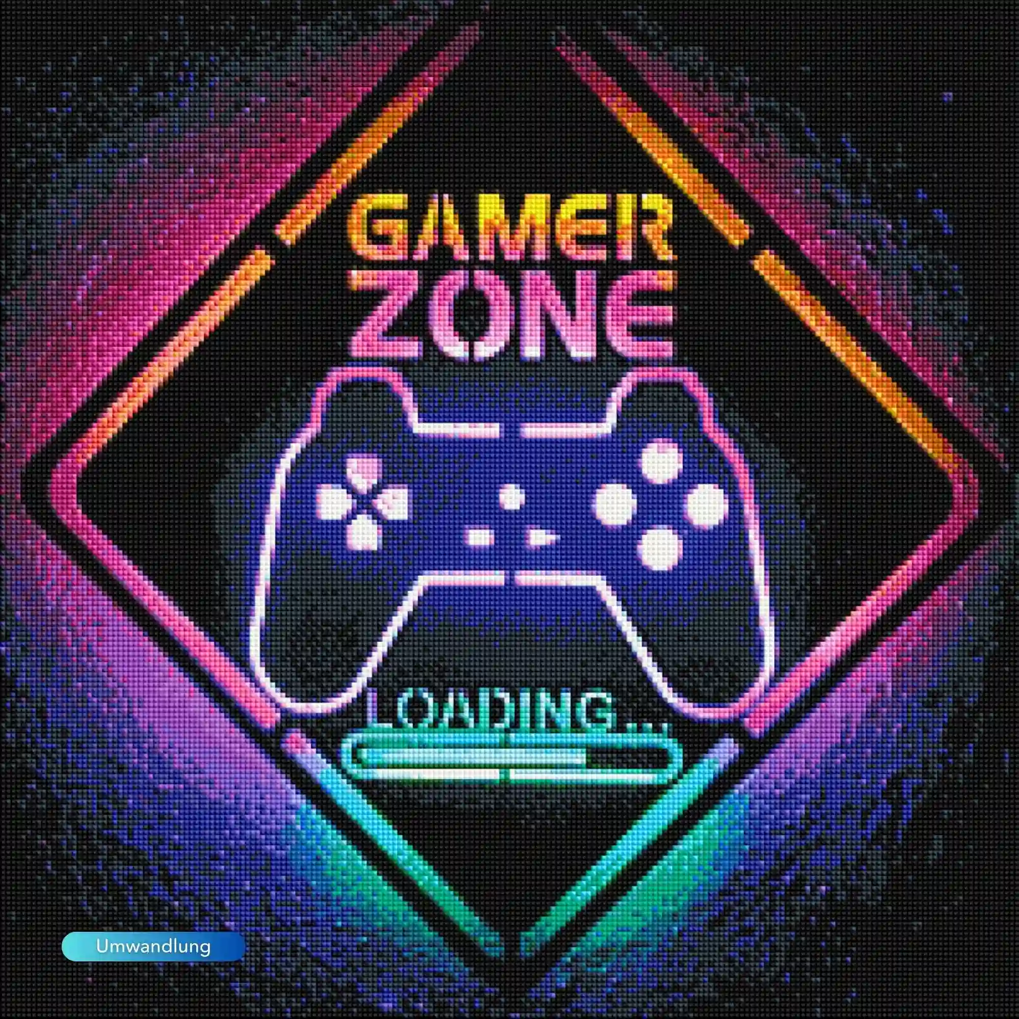 Diamond Painting Leuchtbild Special - Gamer Zone - Image 2