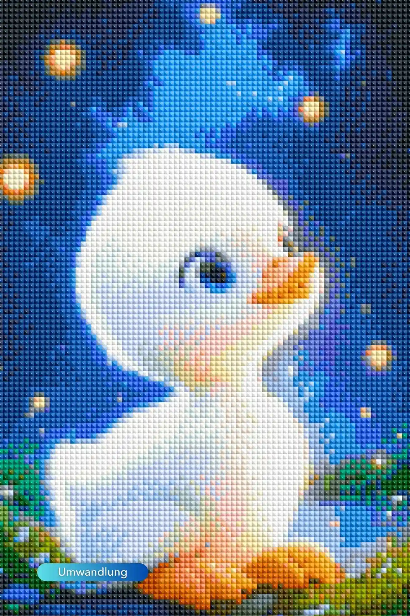 Diamond Painting Leuchtbild Special - Glitzer Entlein - Image 2