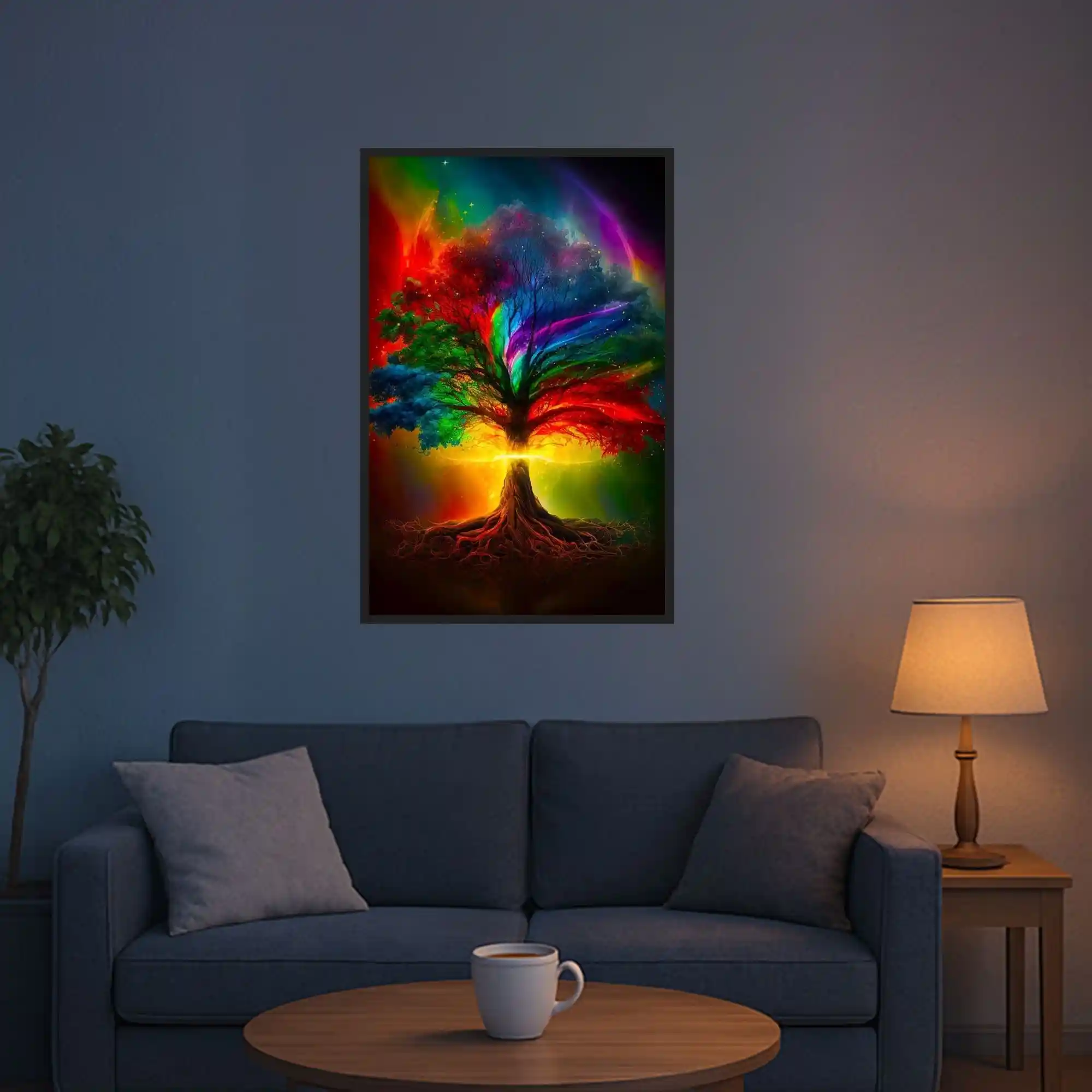 Diamond Painting Leuchtbild Special - Lebensbaum der Tausend Farben - Image 5