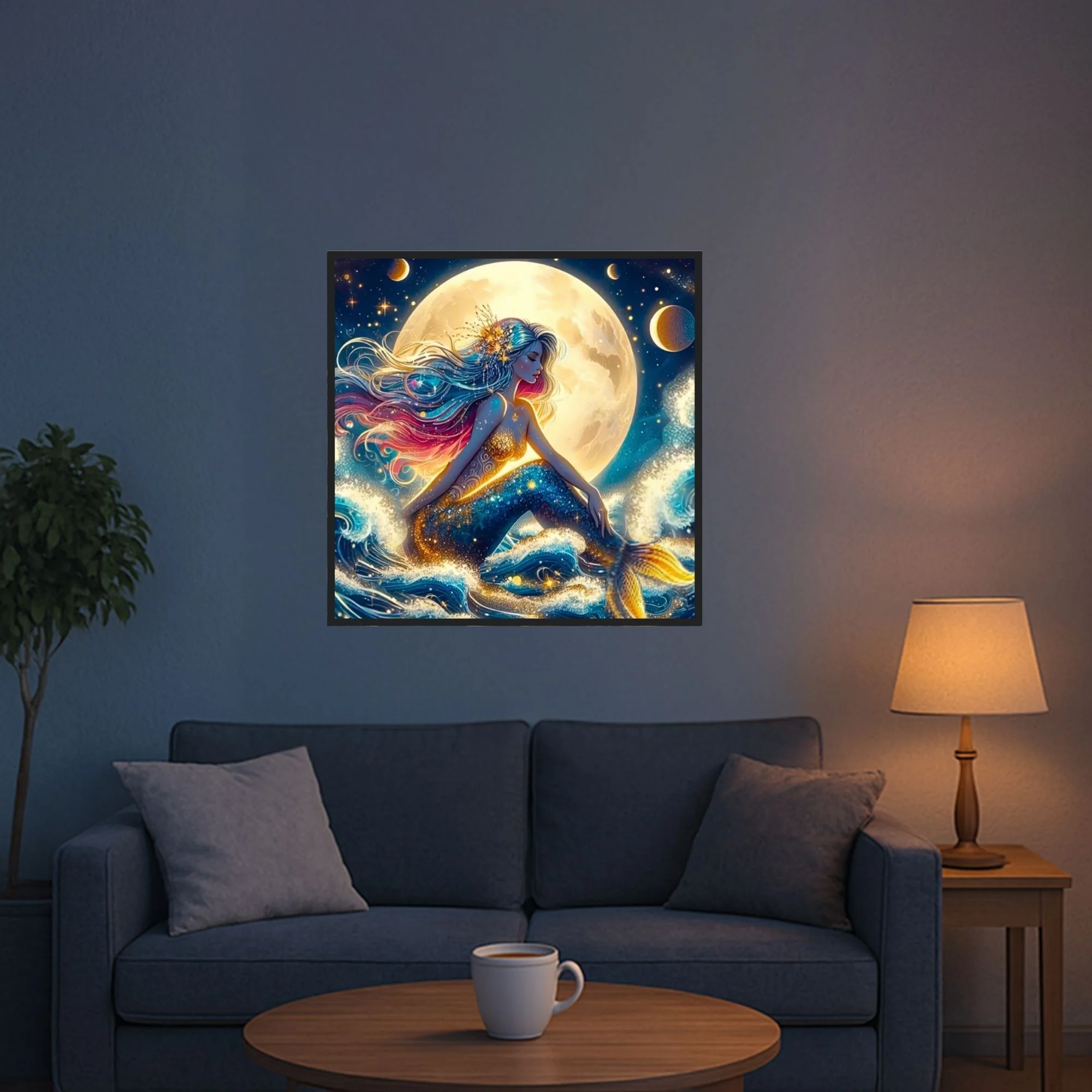 Diamond Painting - Meerjungfrau im Sternenhimmel - Image 5