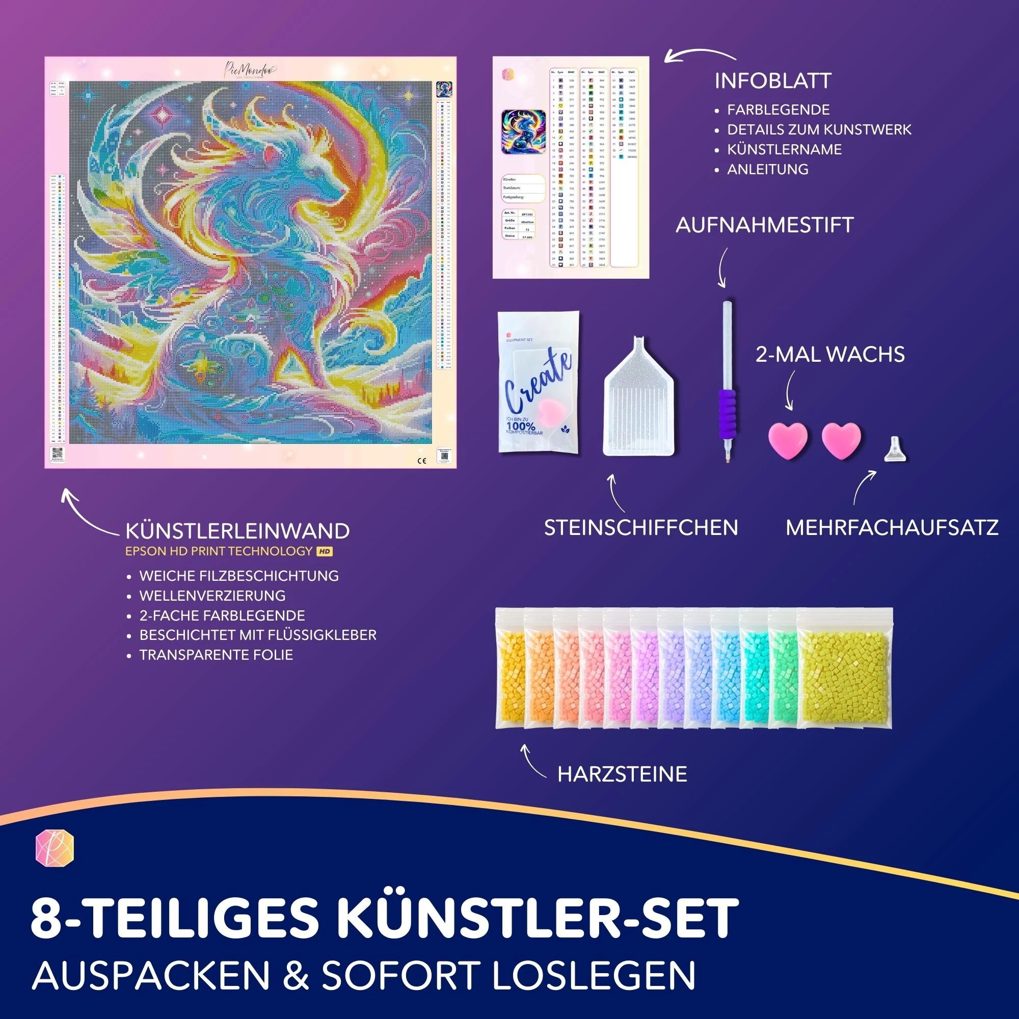 Diamond Painting - Monja die Hüterin der Berge - Image 4