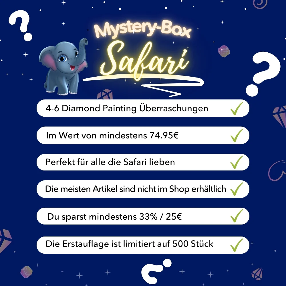 Diamond Painting Mystery-Box "Safari" (#1) - Image 3