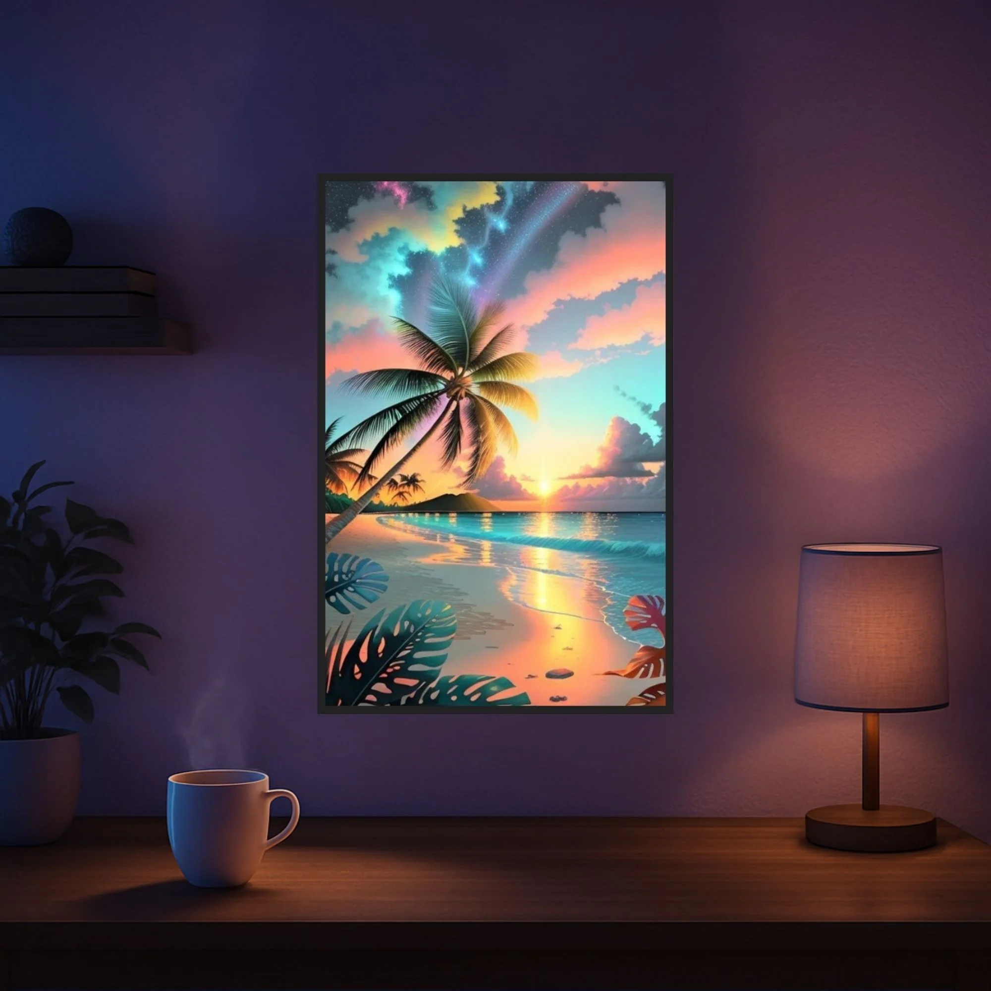 Diamond Painting - Palme im bunten Abendhimmel - Image 5