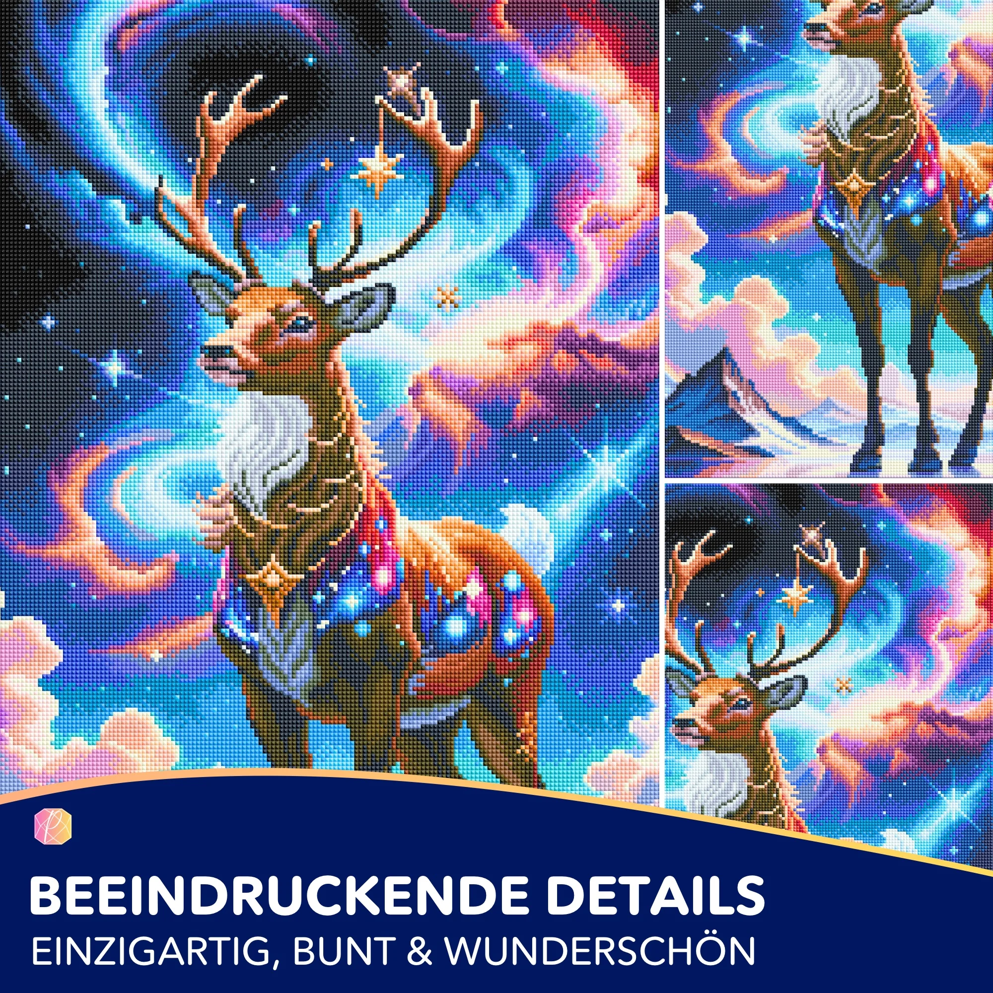 Diamond Painting - Rentier im Abendzauber - Image 2