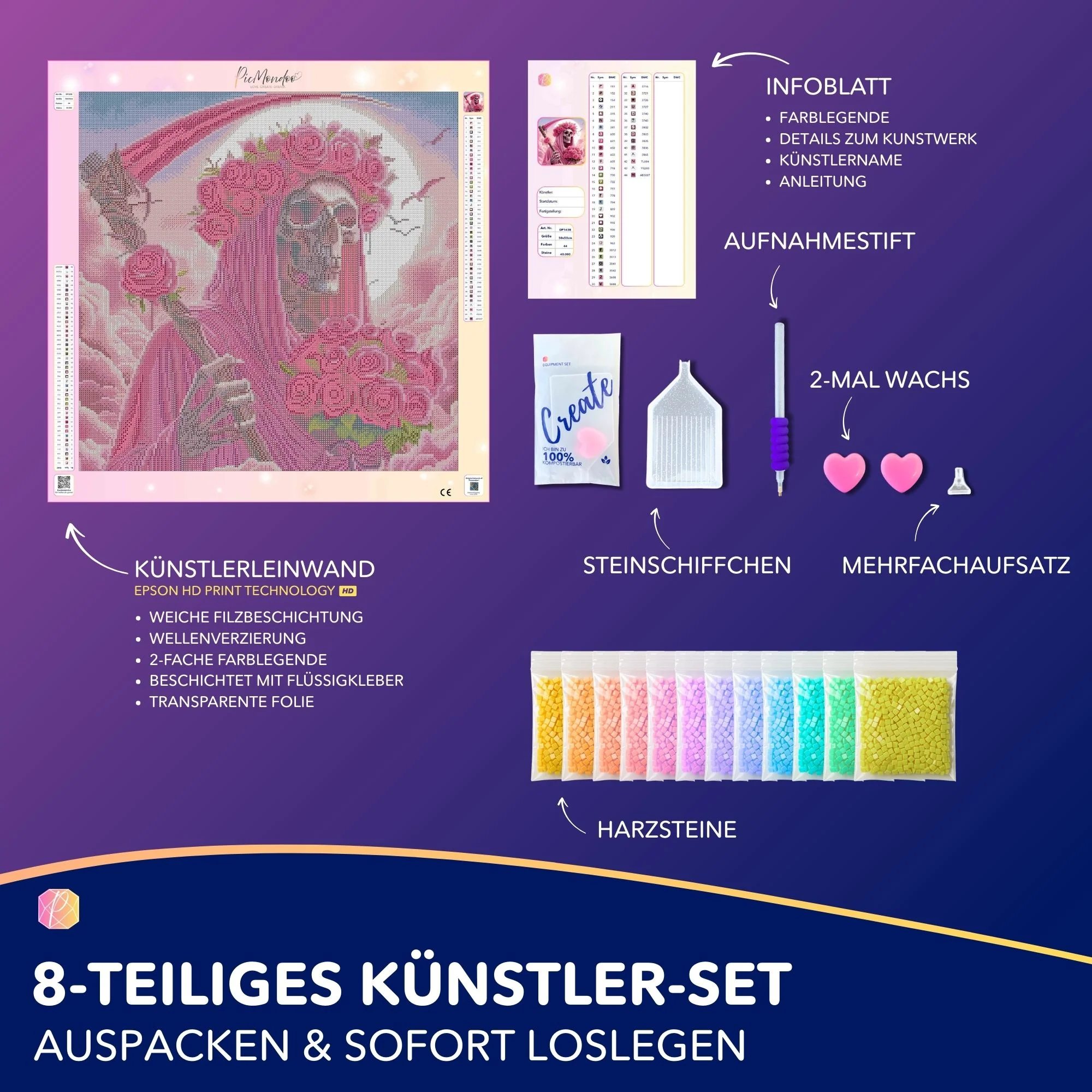 Diamond Painting - Rosenträume - Image 4