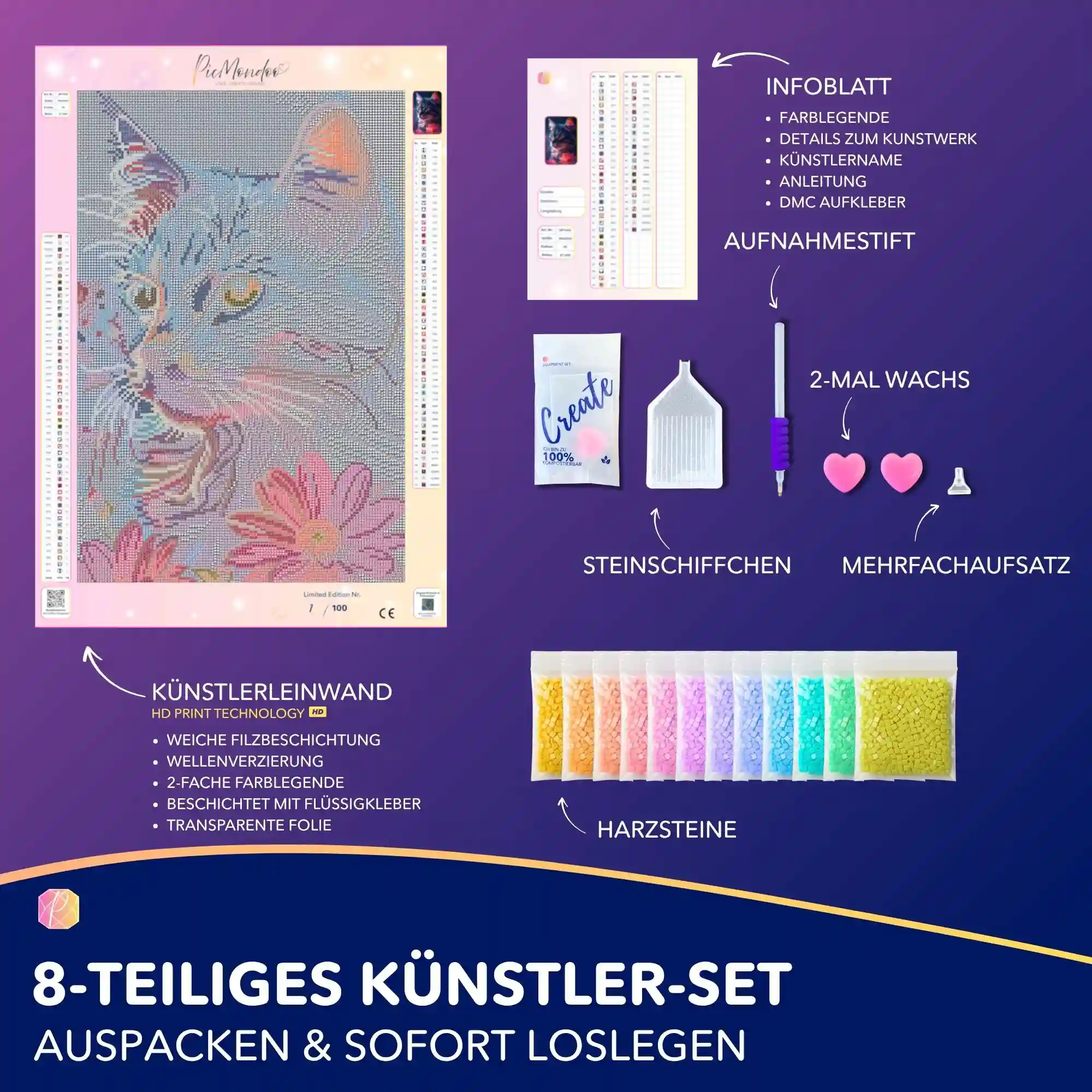 Diamond Painting - Segen der Bastet "Limited Edition" - Image 3