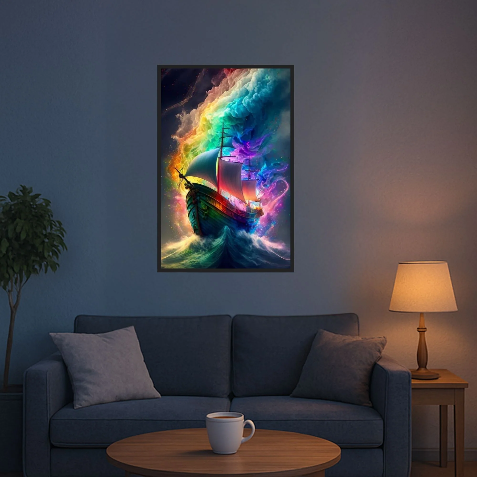 Diamond Painting Multi Special - Schiff im bunten Meer - Image 5