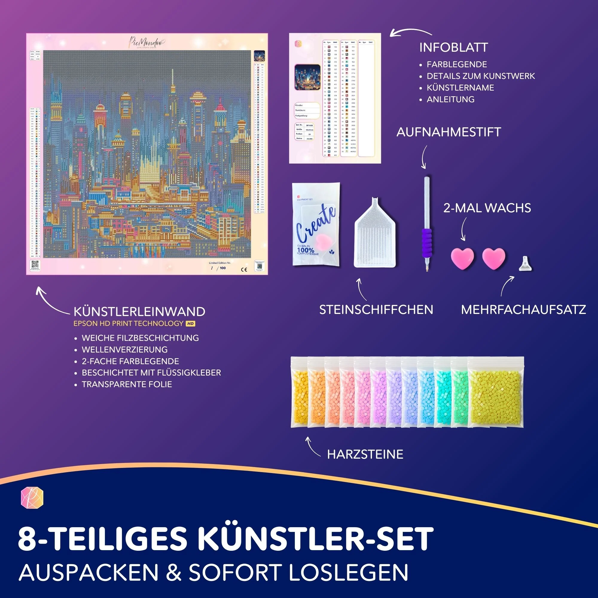 Diamond Painting - Stadt der Lichter "Limited Edition" - Image 4