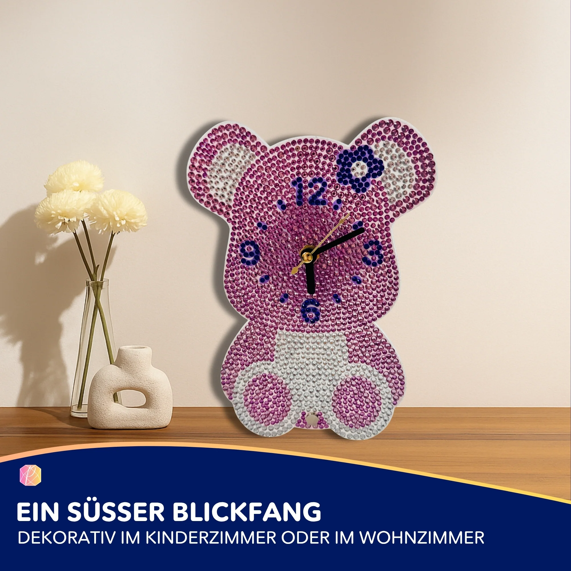 Diamond Painting Standuhr Bär - Image 2