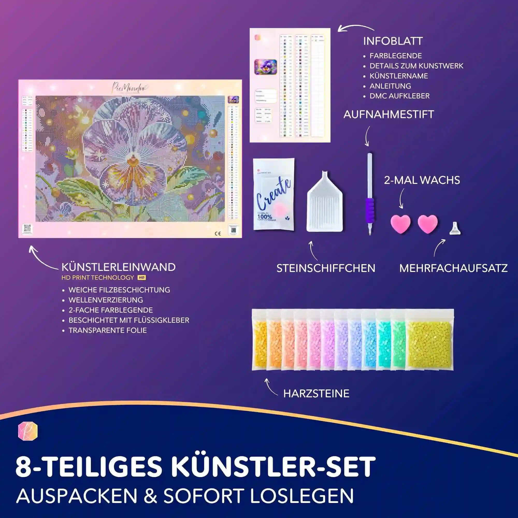 Diamond Painting - Sternenveilchen - Image 3